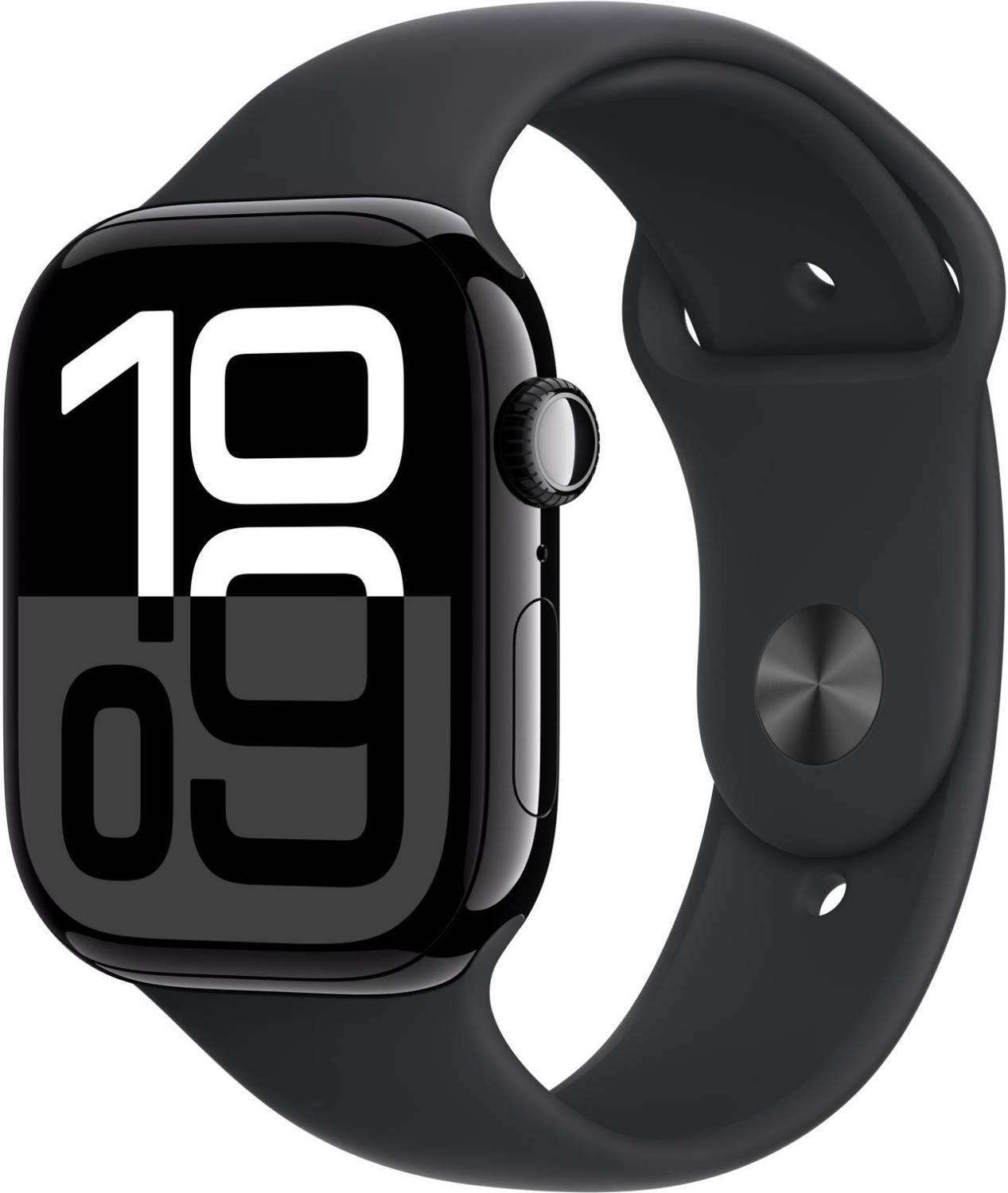 Apple Watch Series 10 GPS + Cellular 42mm Jet Black Aluminium wit