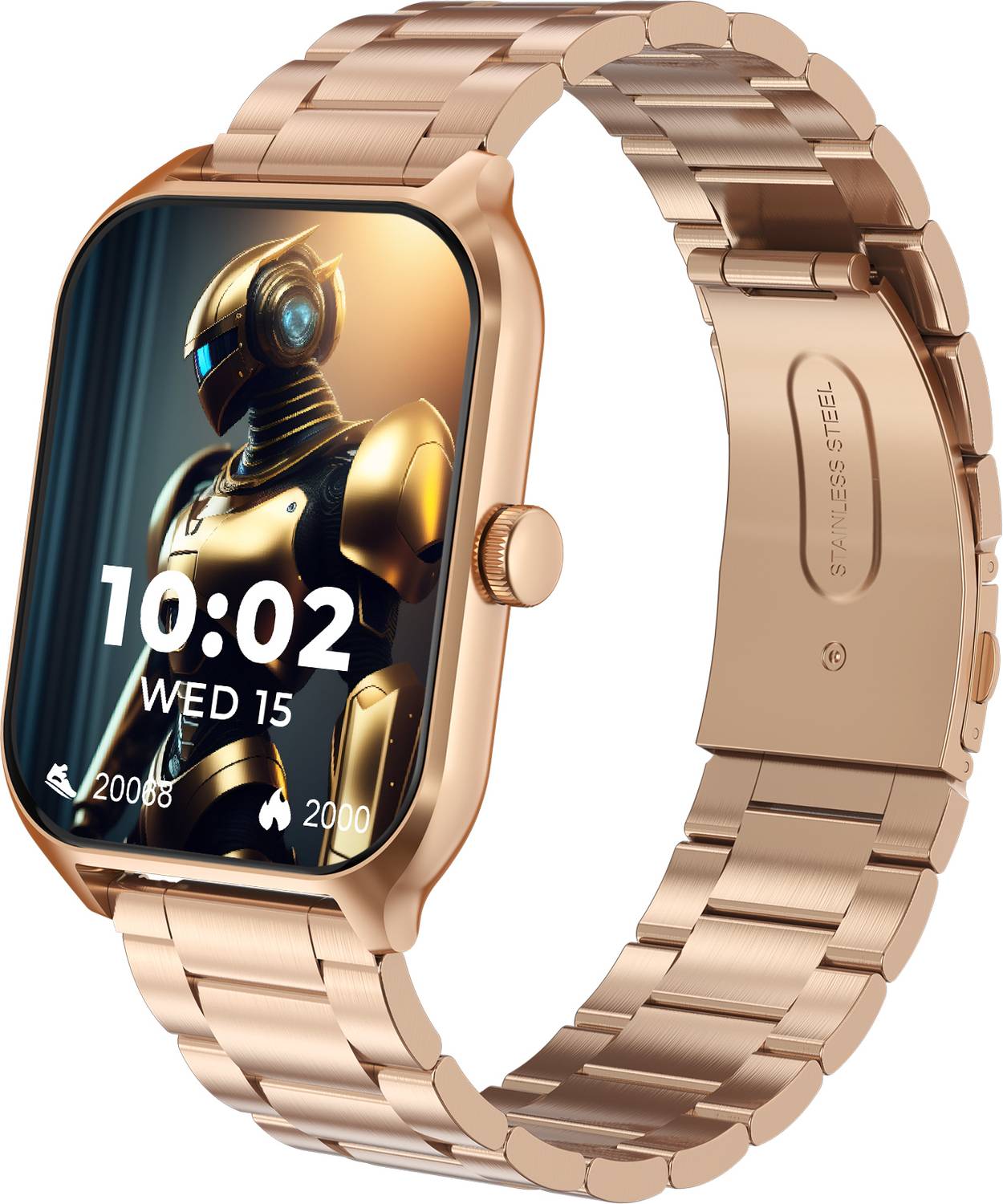beatXP Marv Sense 1.96'' HD Display BT Calling,Metal Body with 100+ Sports Modes & IP67 Smartwatch