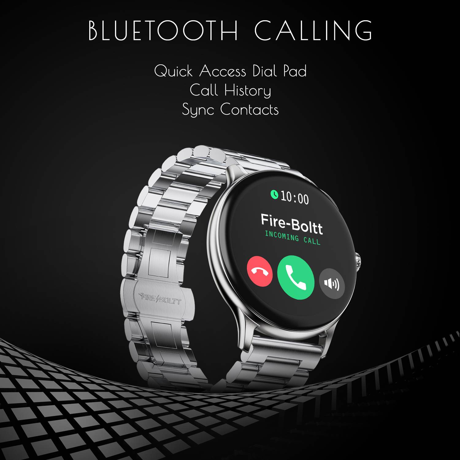 Fire-Boltt Ninja Talk 35.3mm Round Bluetooth Calling Smartwatch - Image 4
