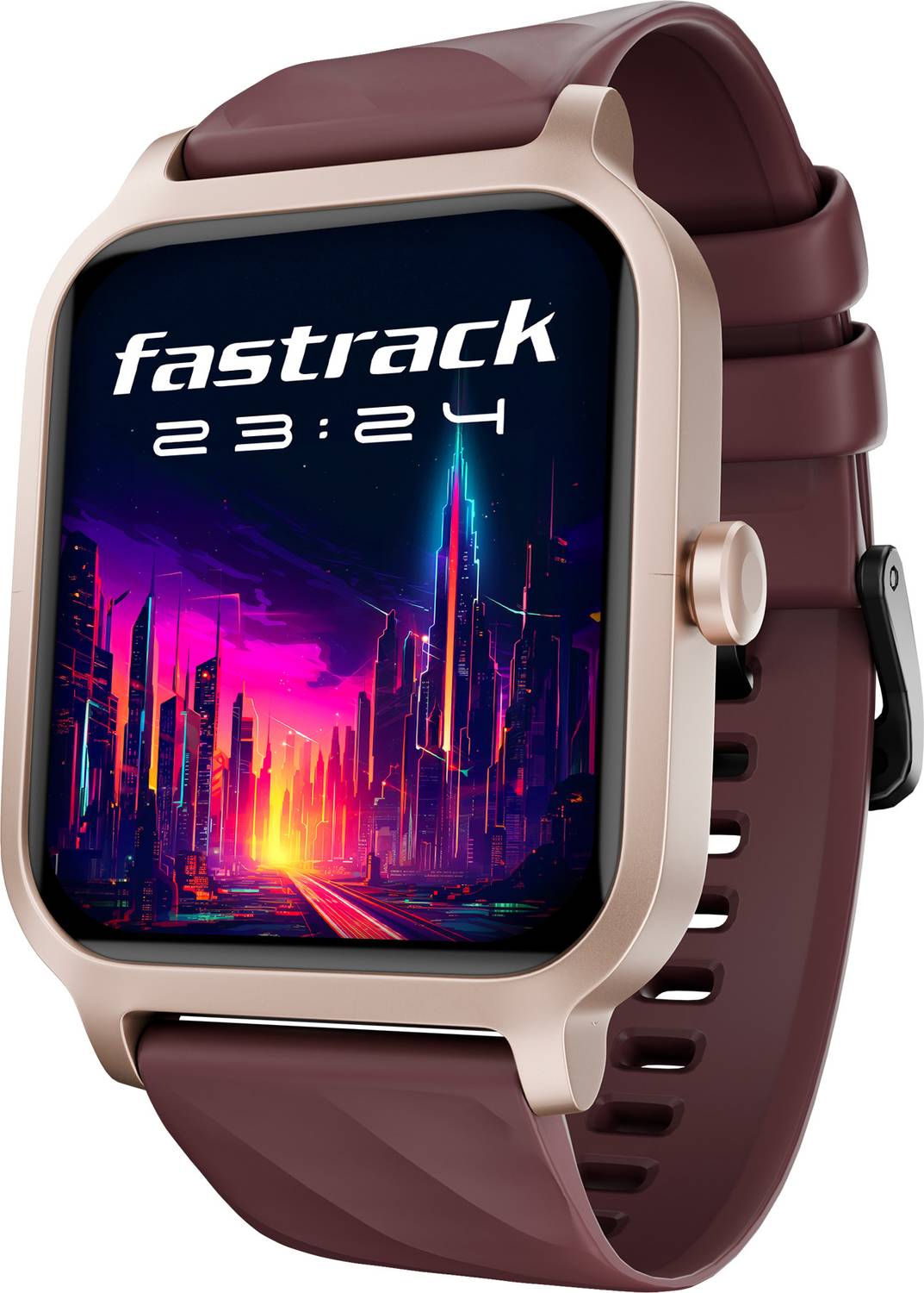 Fastrack Revoltt FS1-1.85''|Advanced Blazing Fast UI|Working Crown|AIVoice Assistant|IP68 Smartwatch