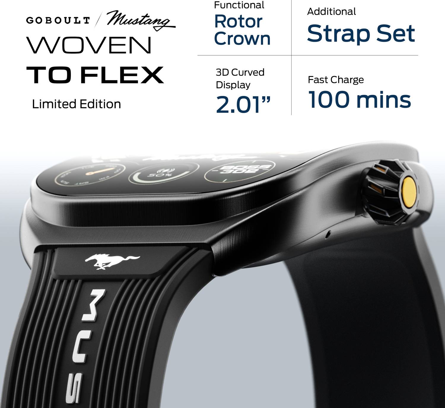GOBOULT Mustang Muscle 2.01 inch Smartwatch - Image 3