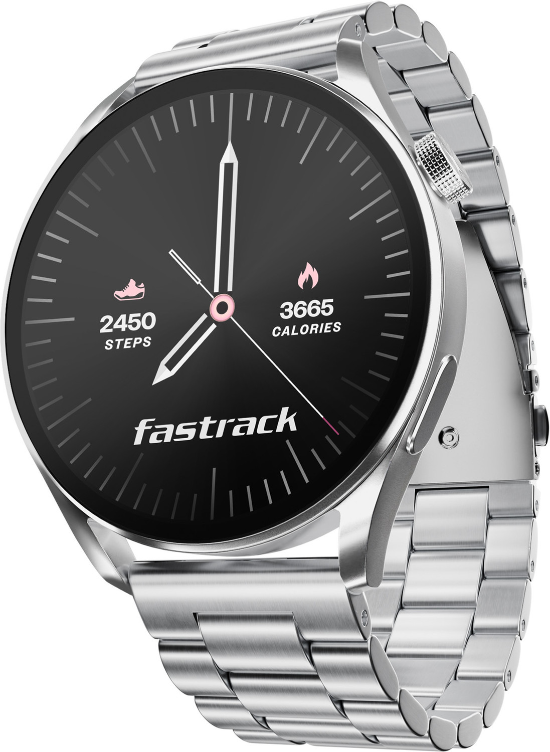 Image of Fastrack Dezire FX1-1.38|Metal Design|Working Crown|60 Hz|AI Voice Assistant|IP68|Fashion Smartwatch