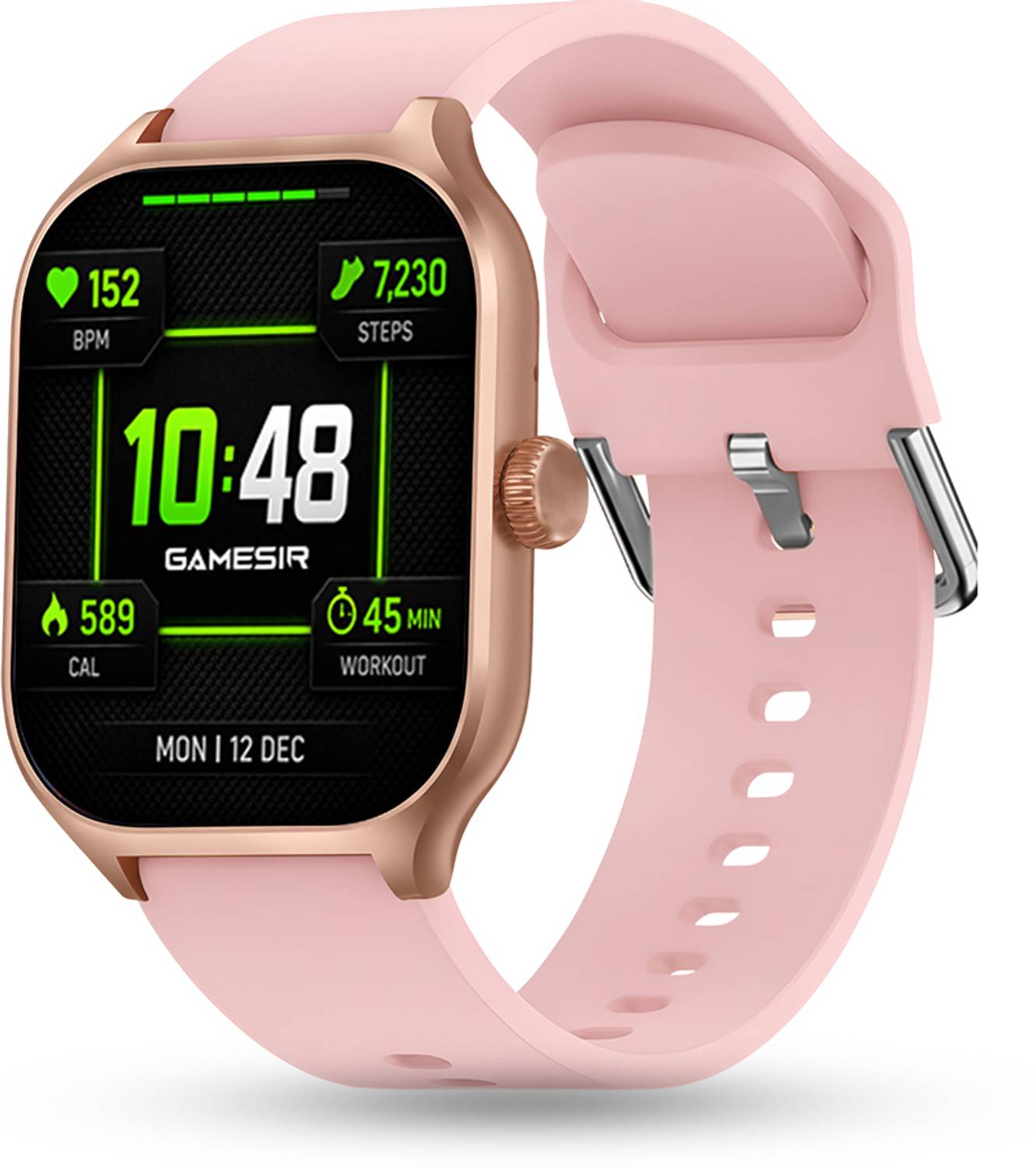GameSir H9 AMOLED Smartwatch with BT Calling, Health Tracking & 1