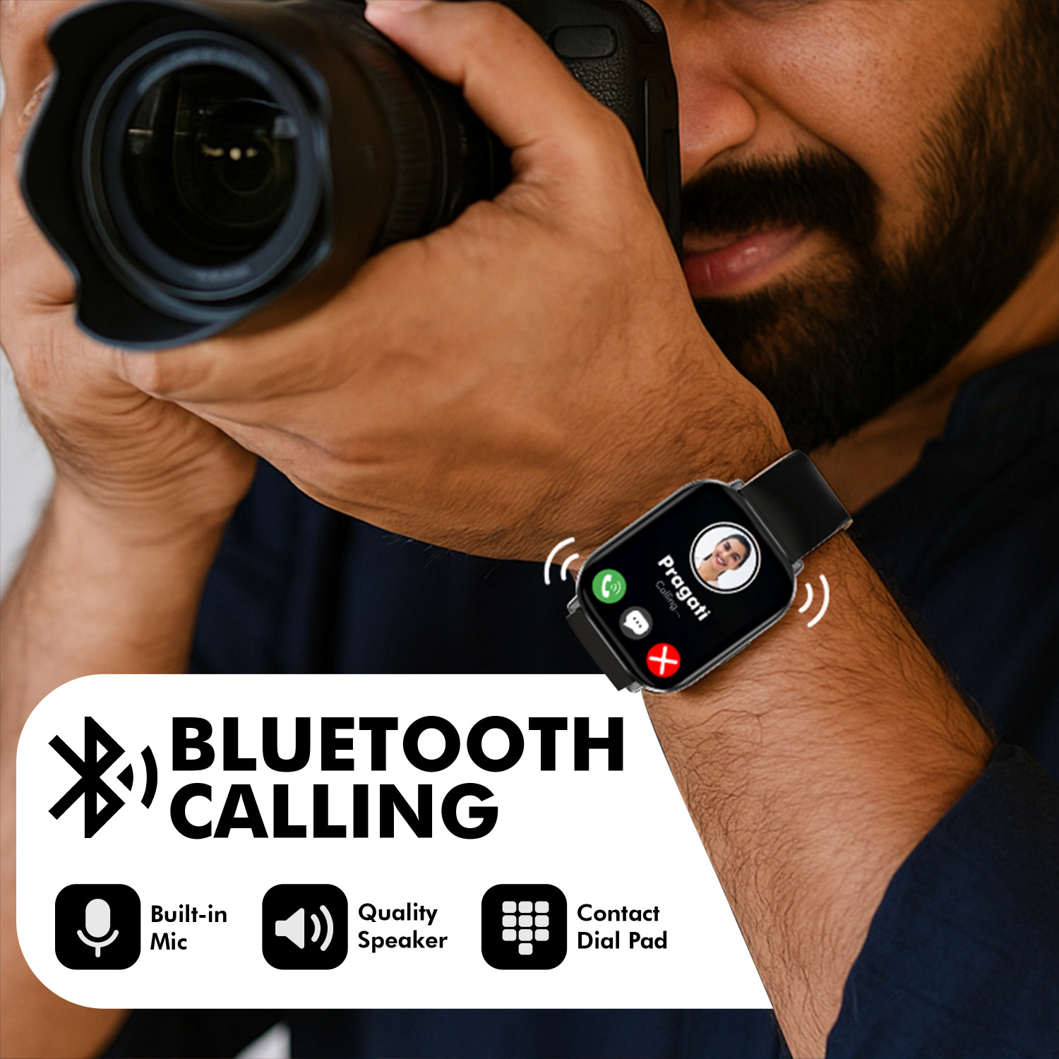Image of Nervfit Fuel Pro S2 2.02 inch TrueColor+ LED, BT Calls, Fitness Tracker, Premium Smartwatch