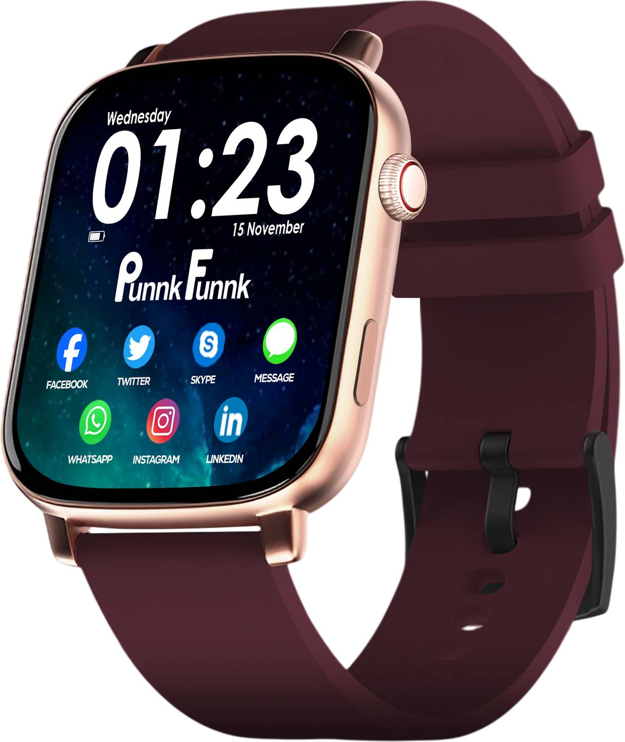 PunnkFunnk Edge-Lite | 1.99" AMOLED Display | BT Calling | AI Voice | Music Play | Fitness Smartwatch