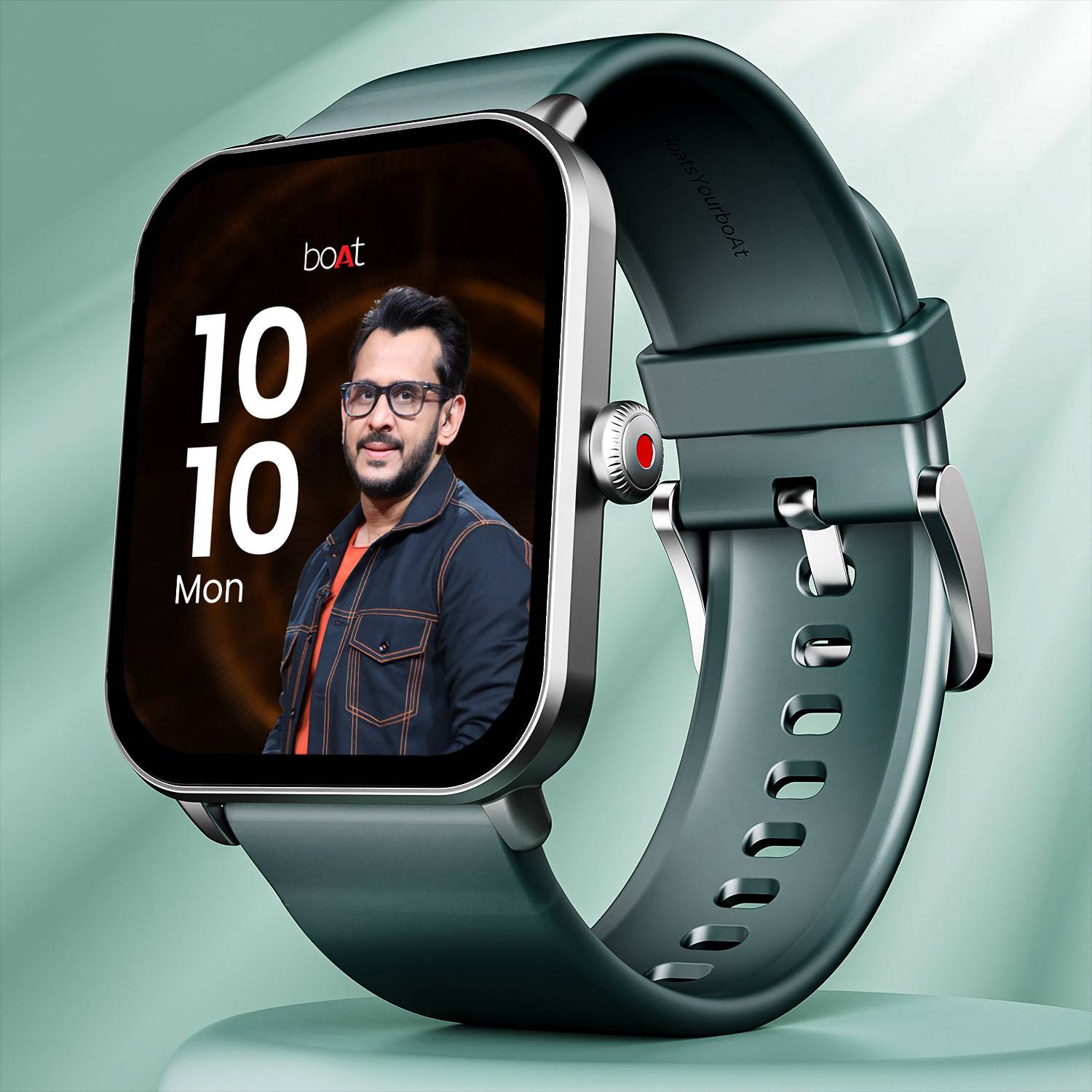 boAt Wave Fury Smartwatch Green - Image 1