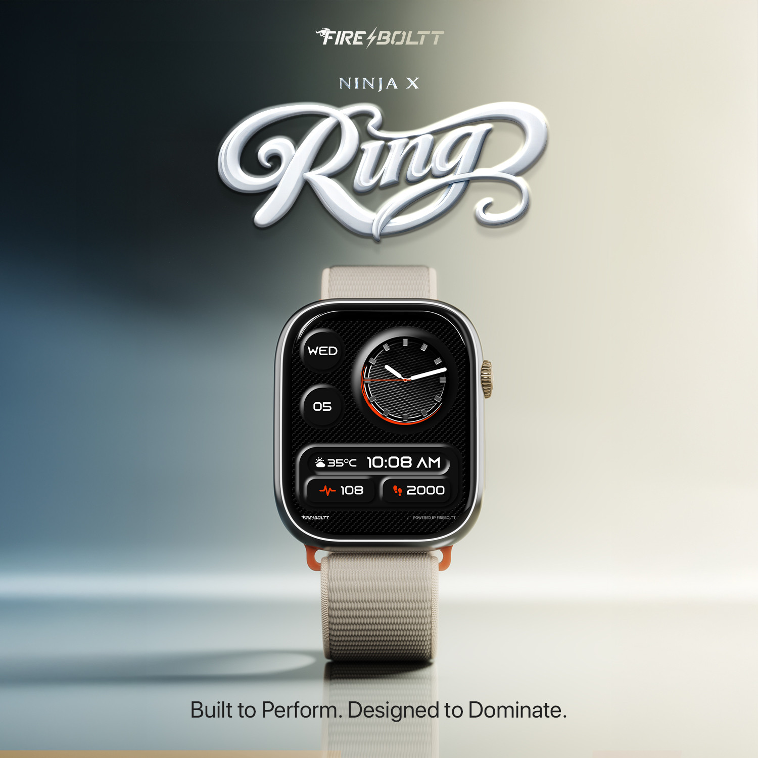 Image of Fire-Boltt Rise X 2.01 HD Display, Wireless Charging, Rotating Crown, Bluetooth Call Smartwatch