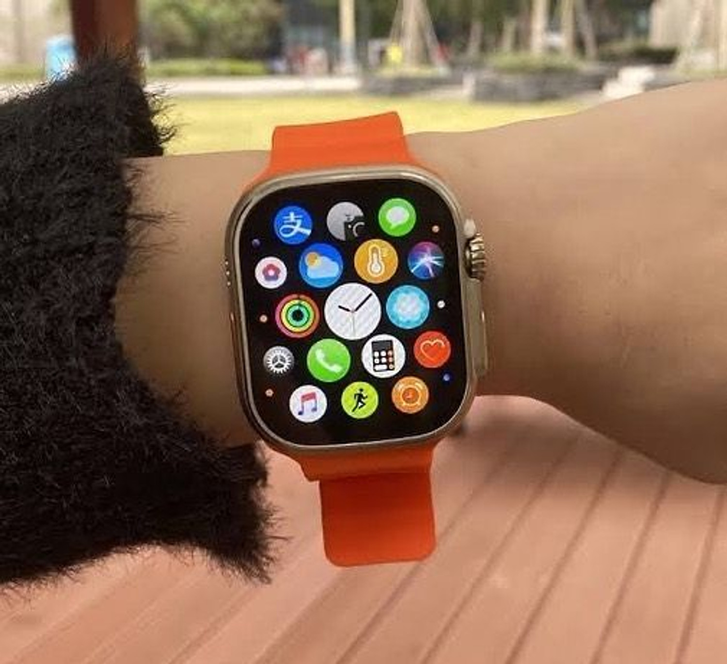 Image of Onikuma T800 BT watch 2in Big Screen Sunlight Proof Display Music Play Insta WA Notifier Smartwatch