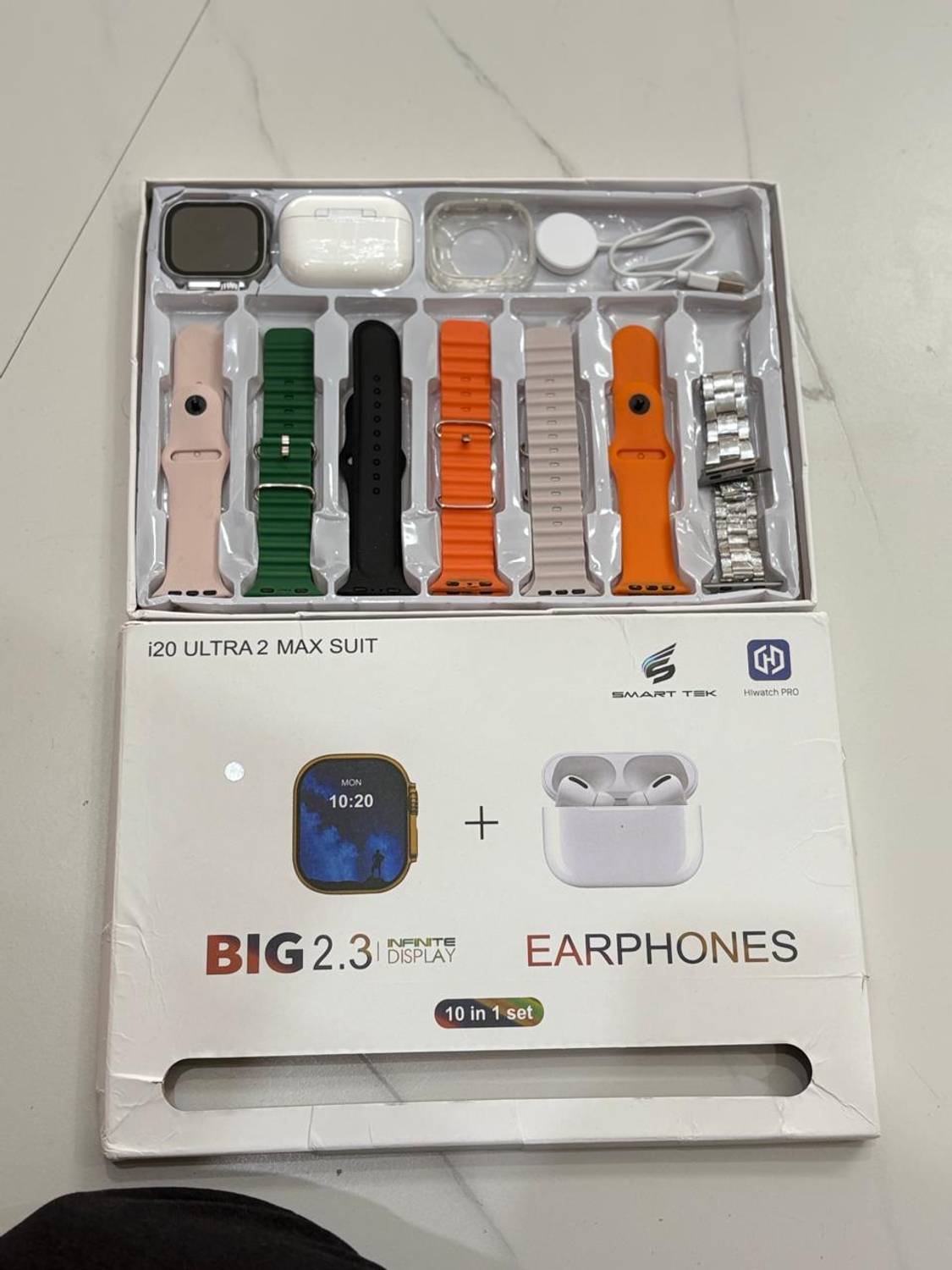 zdea I20 AMAZING BOOM COMBO Touch Watch Golden & 7 Strap Extra and 1 TWS Smartwatch