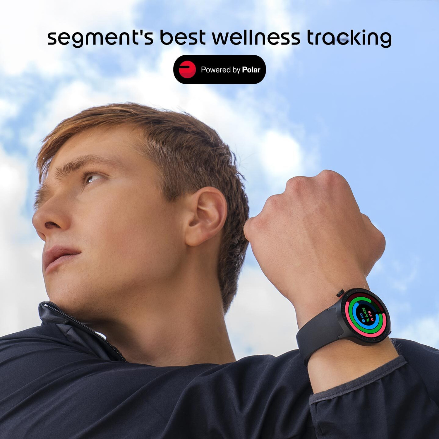Image of MOTOROLA Moto Watch 1.4 inch OLED, AOD, Dual band GPS, Powered by Polar, Android only Smartwatch