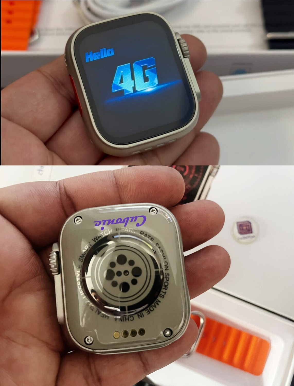 Image of Cubonic S8 Ultra Smart Watch with 4G SIM Card App Store Working Smartwatch