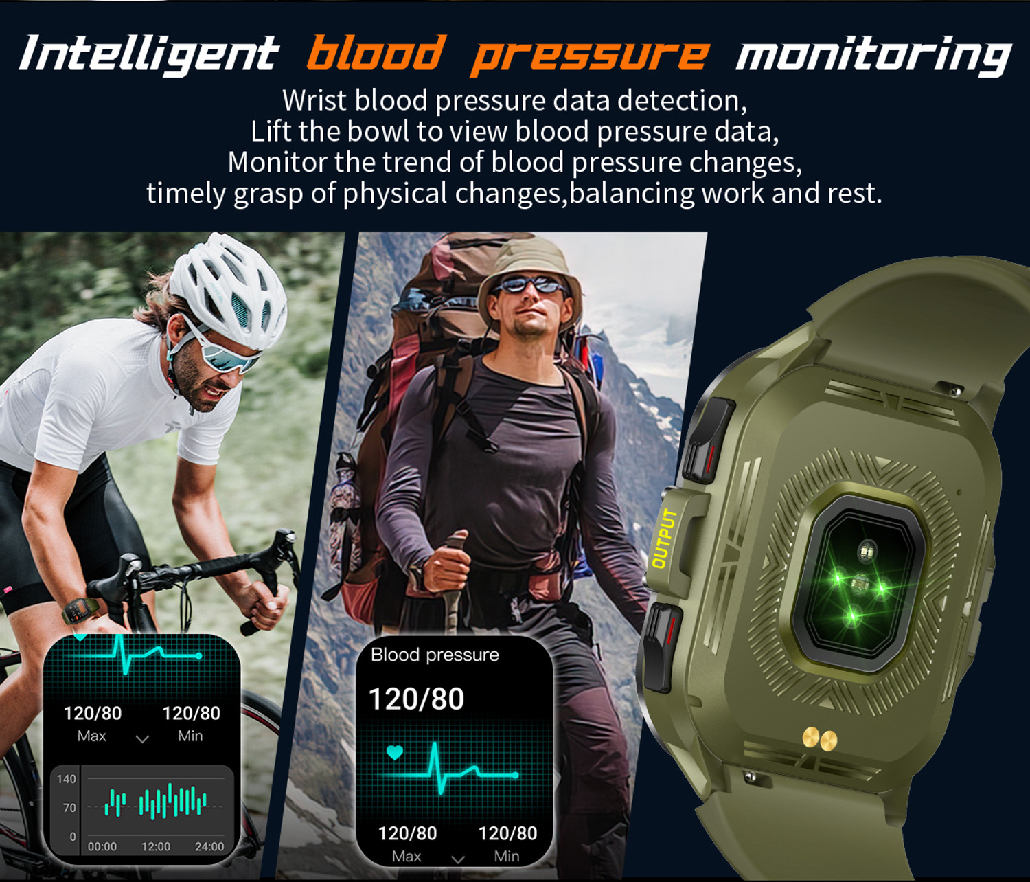 Image of Microflash Army Grade 1.96 inch HD Display Touch Screen Bluetooth Calling With 123 Sports Mode Smartwatch