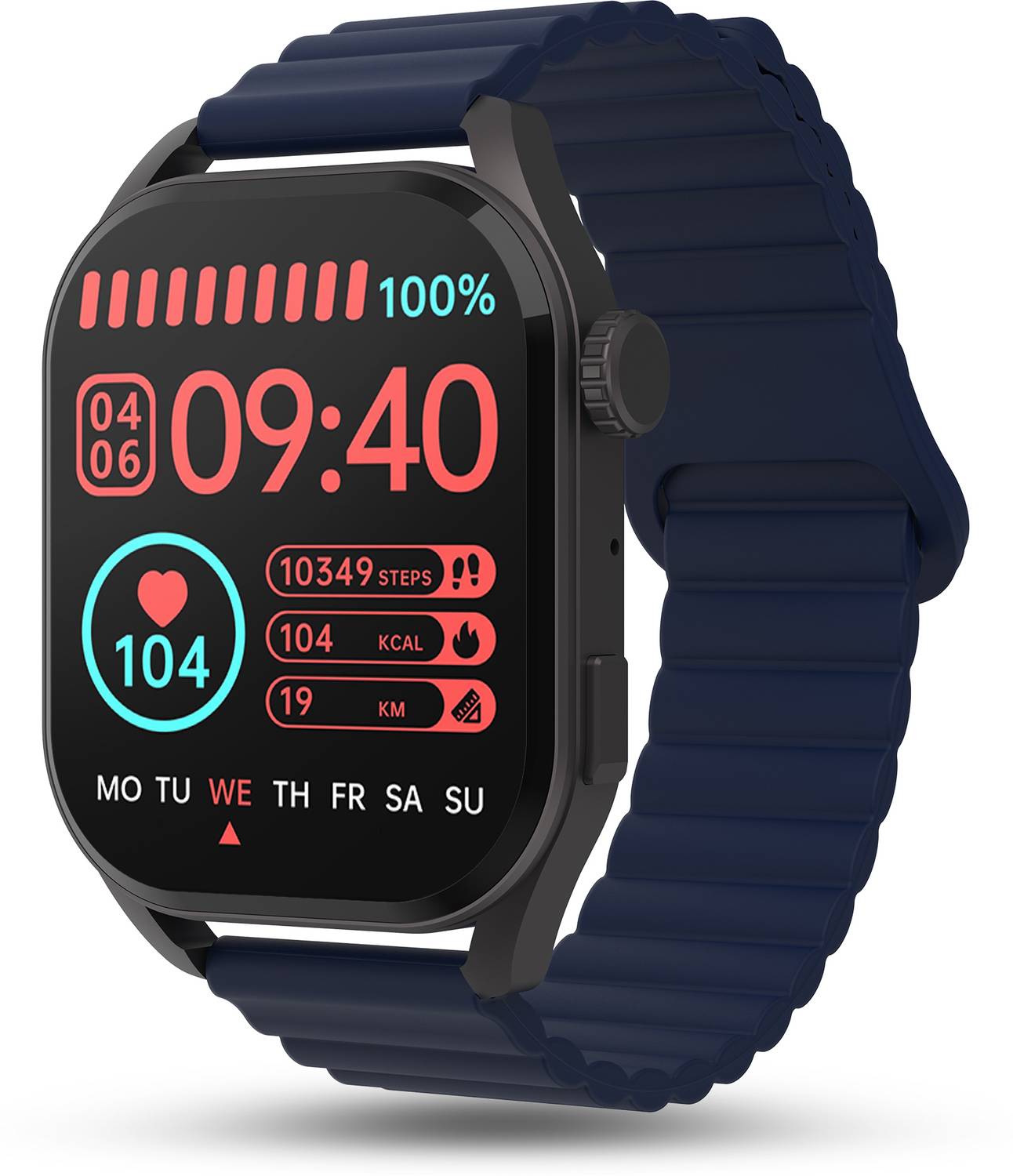 Pebble Vogue 1.96" Amoled Always On Display,Magnetic Strap, BT Ca