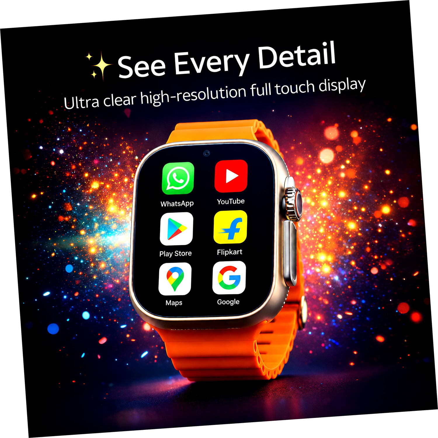 Image of Longan 5G Android Full Touch Watch with 5MP Rear Camera and 5G SIM Support Smartwatch