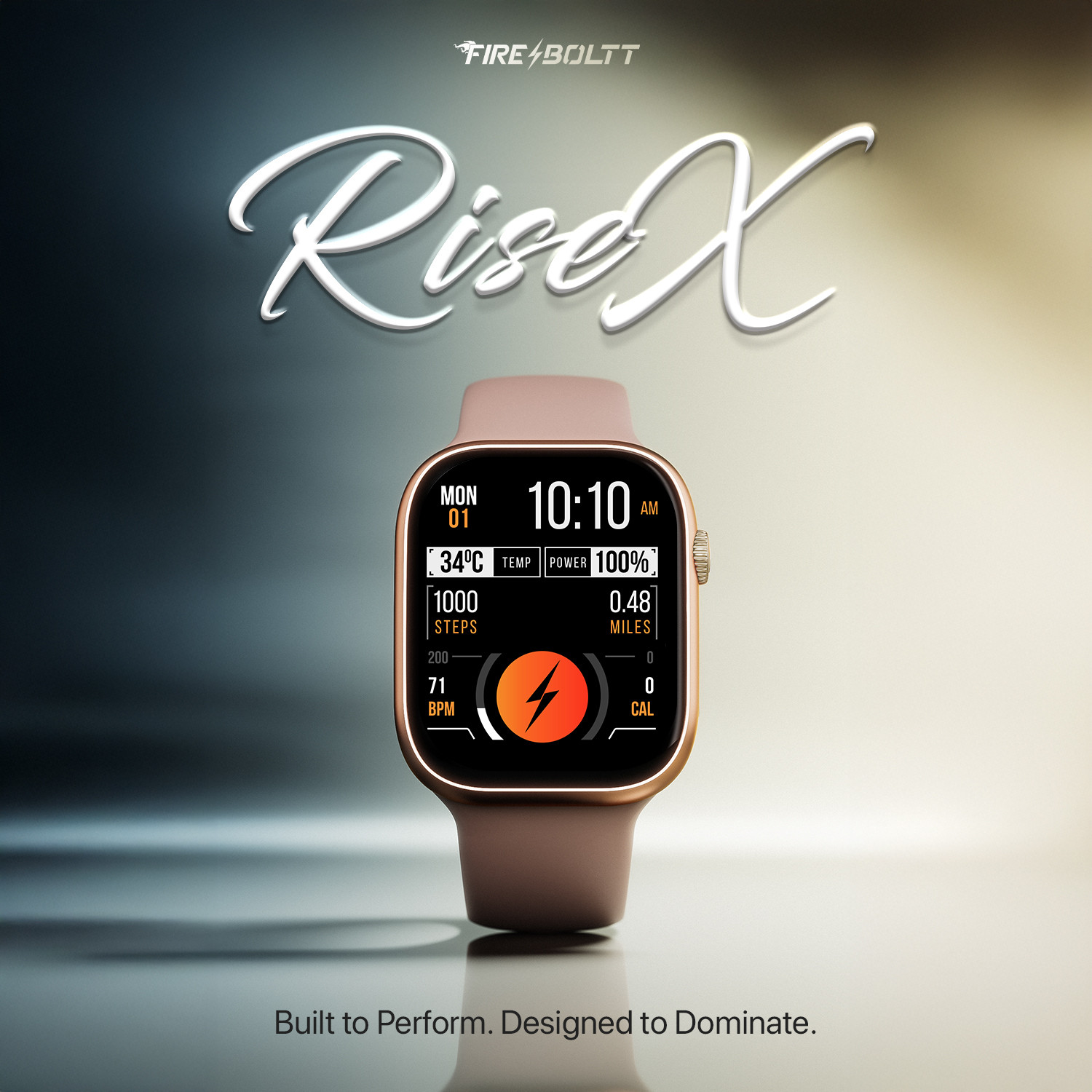 Image of Fire-Boltt Rise X 2.01 HD Display, Wireless Charging, Rotating Crown, Bluetooth Call Smartwatch