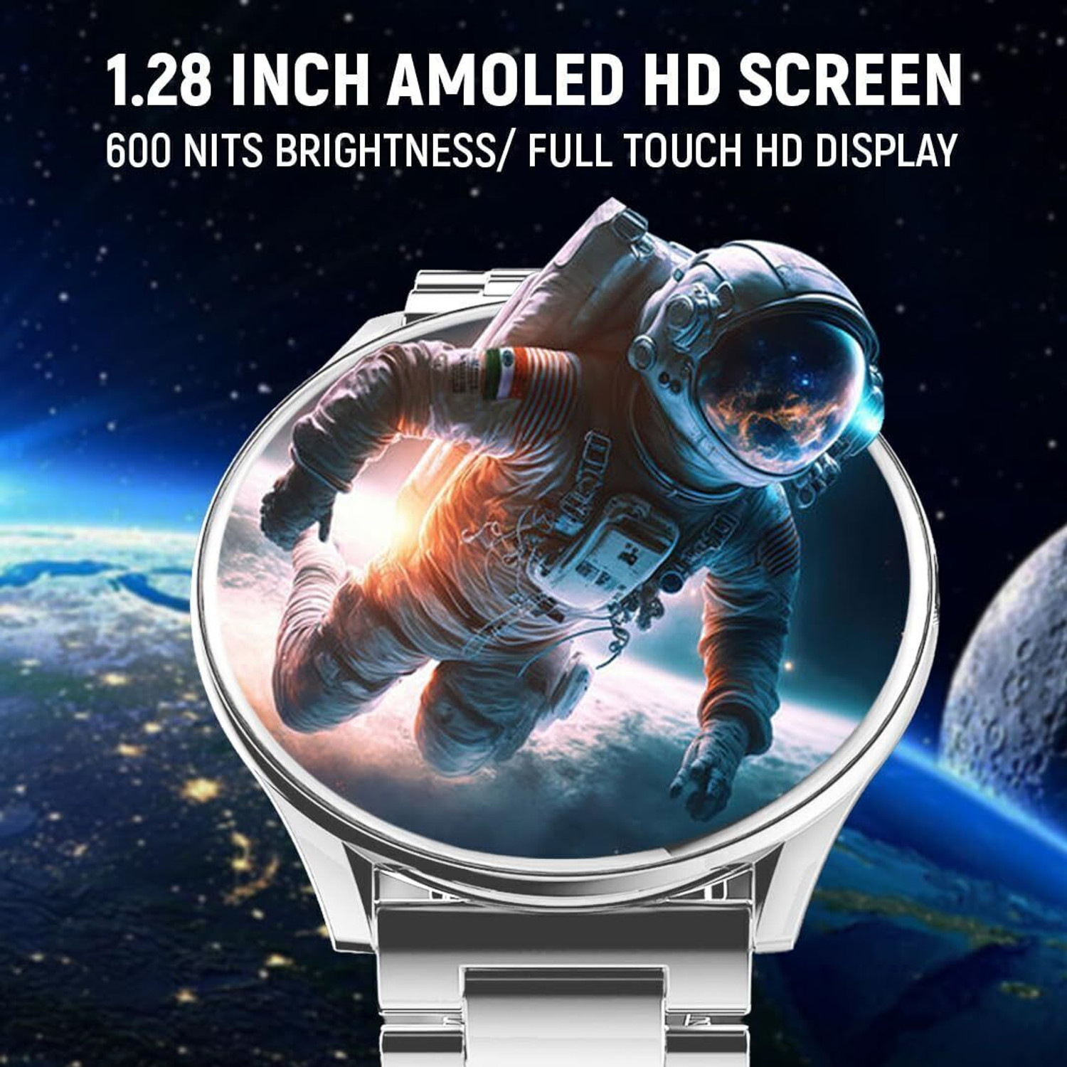 Image of Melbon Active 2 Premium Smartwatch with BT Calling, TWS Connect, Fitness Monitoring Smartwatch