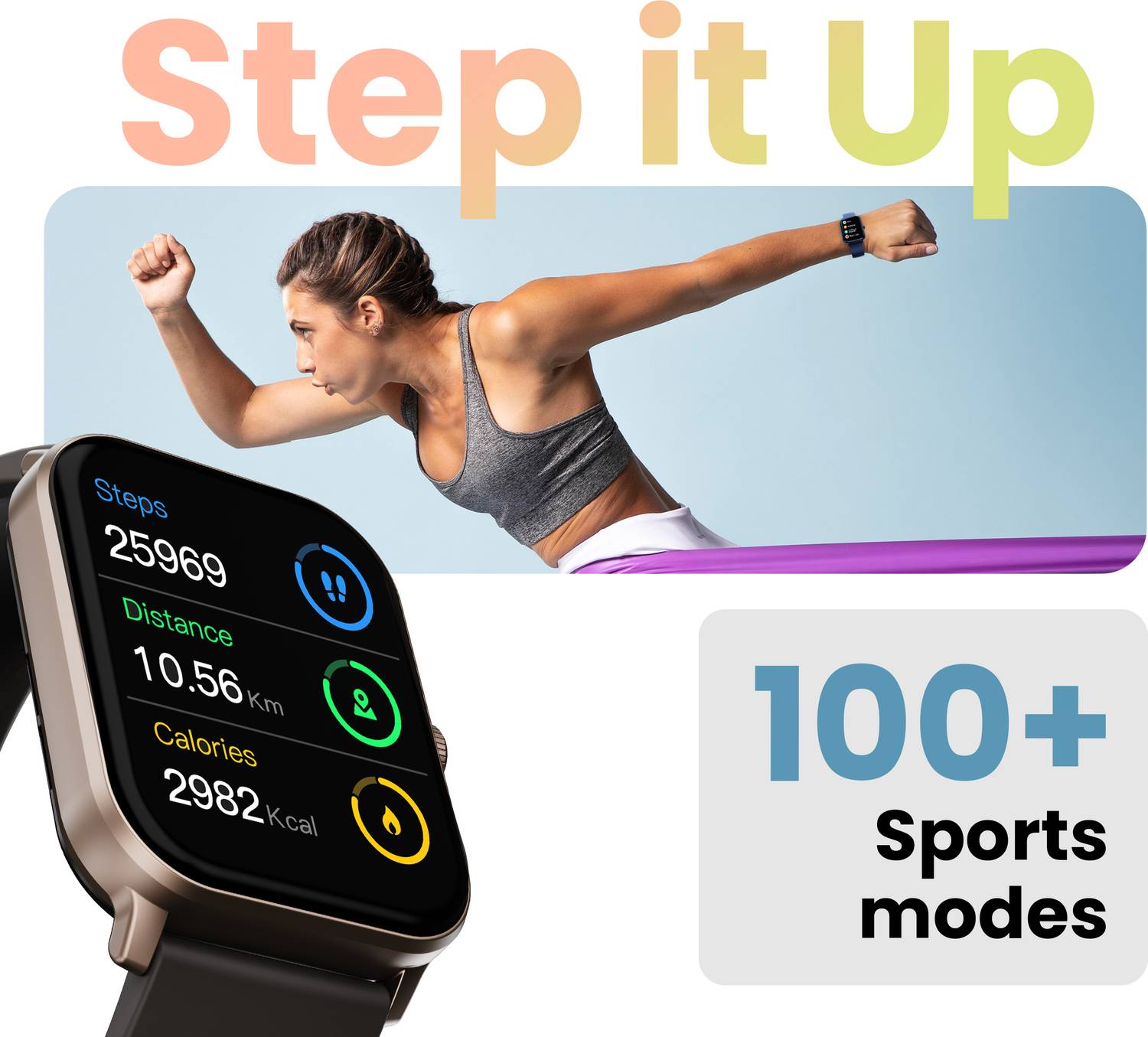 GOBOULT Drift+ 1.85" HD Display BT Calling Smartwatch - Image 5