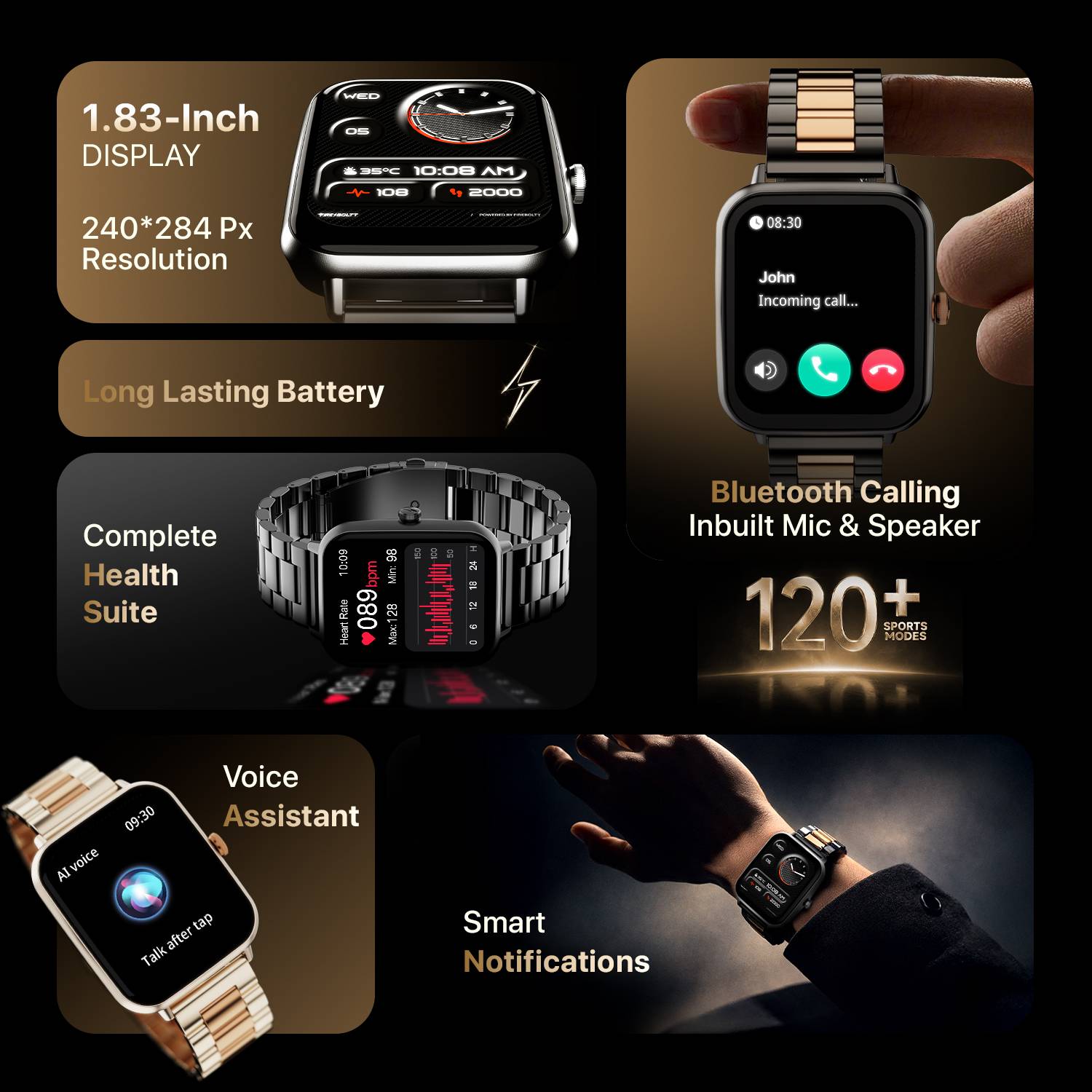 Fire-Boltt Ninja Blaze 1.83" Smartwatch - Image 3