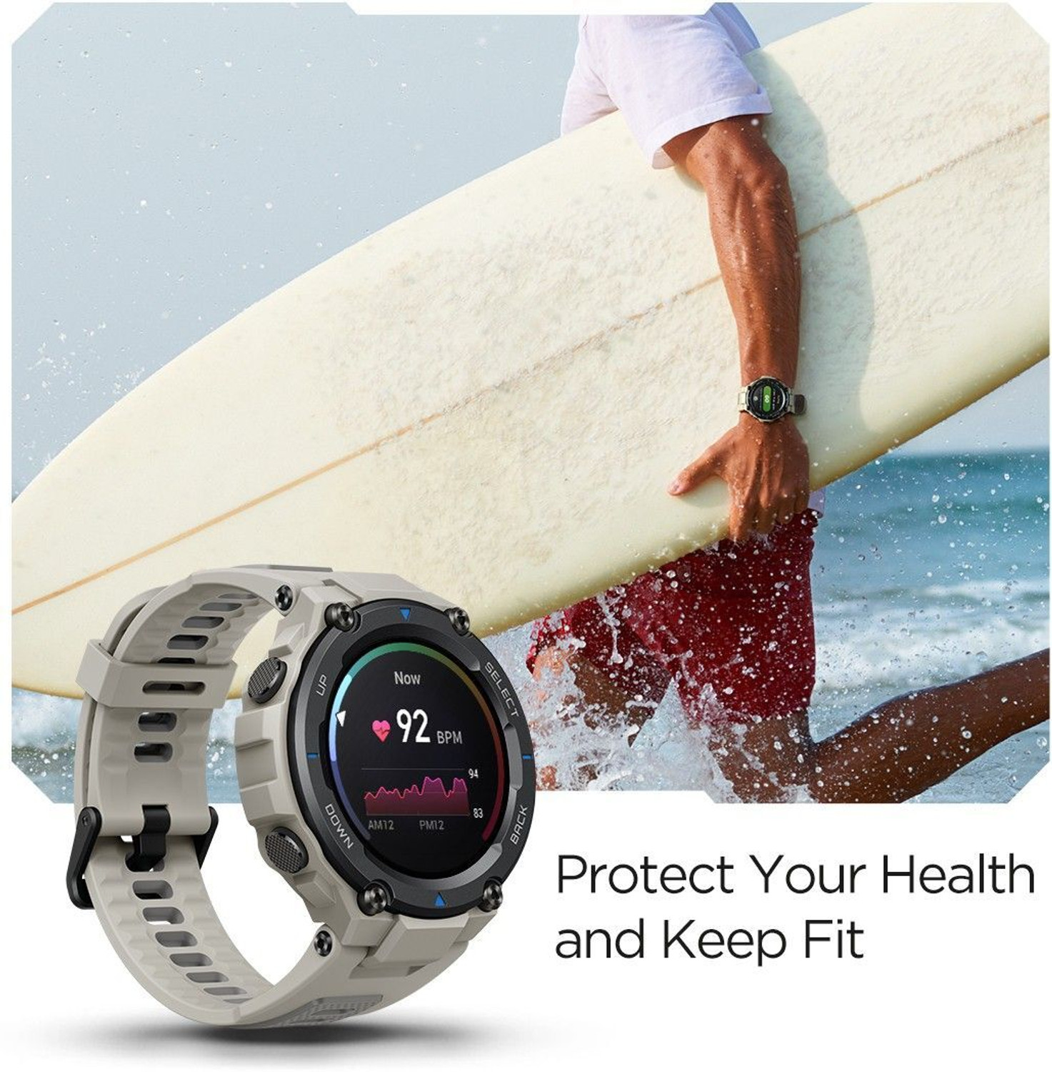 Image of AMAZFIT T rex Pro 1.3HD AMOLED with advanced GPS & 10ATM water resistance Smartwatch