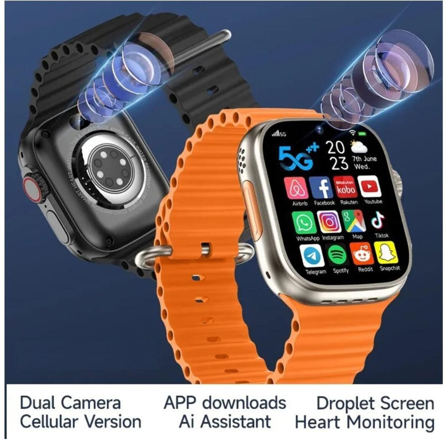 Image of Bestarc 5G Android Smartwatch with Social Media Apps and WhatsApp Installed Smartwatch