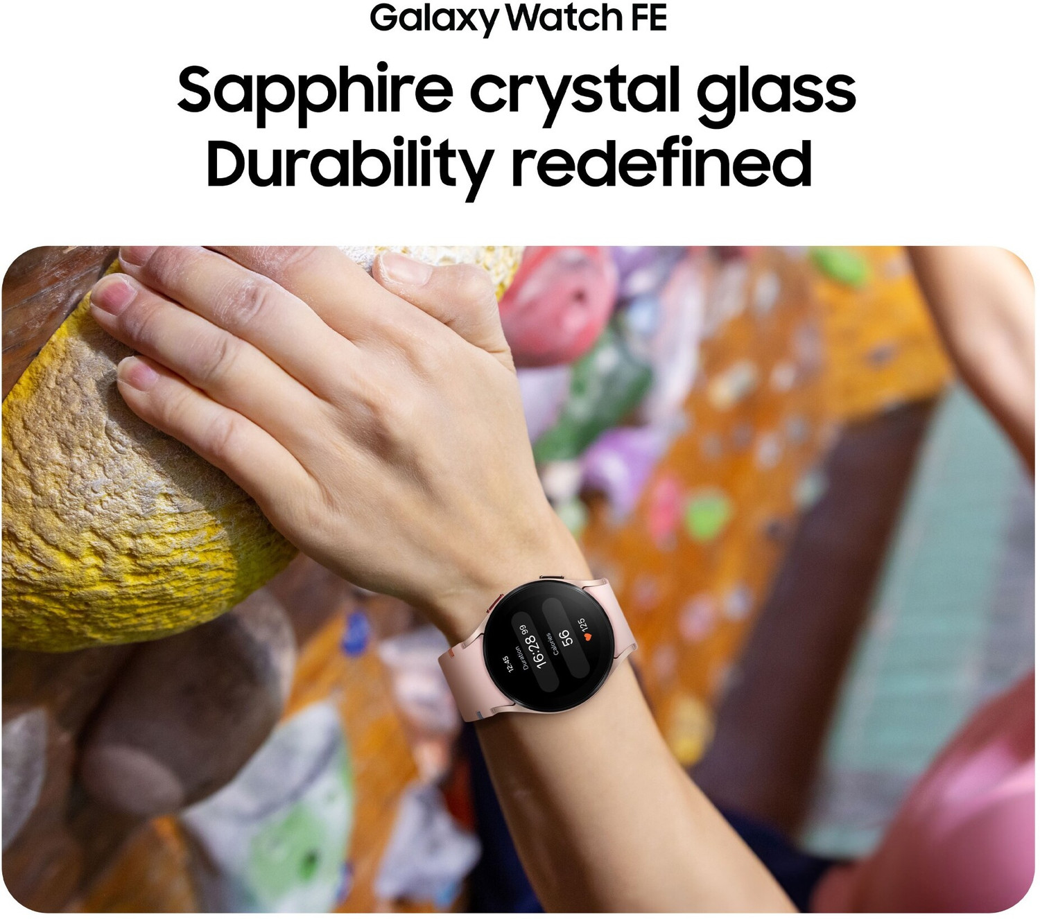 Image of Samsung Galaxy Watch FE, 40mm BT, Sapphire Crystal Display, Sleep Coach, Fall Detection