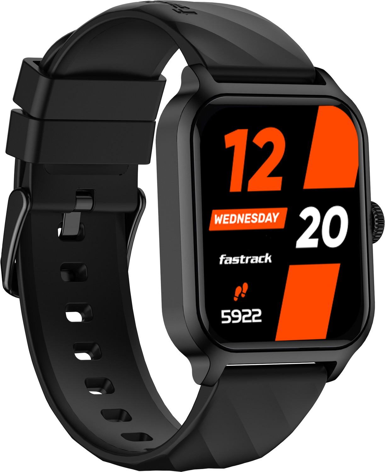 Image of Fastrack Rave FX2 Smartwatch (Black Strap, Free Size)