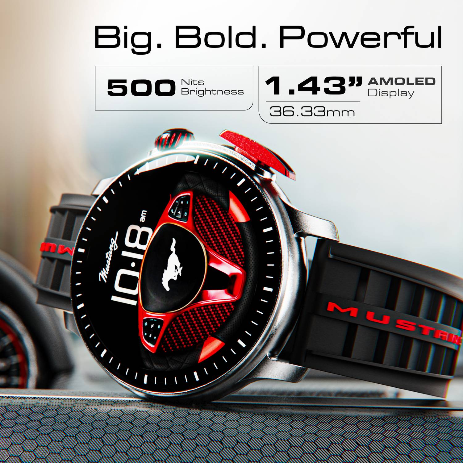 GOBOULT Mustang Racer 1.43" AMOLED Smartwatch - Image 5