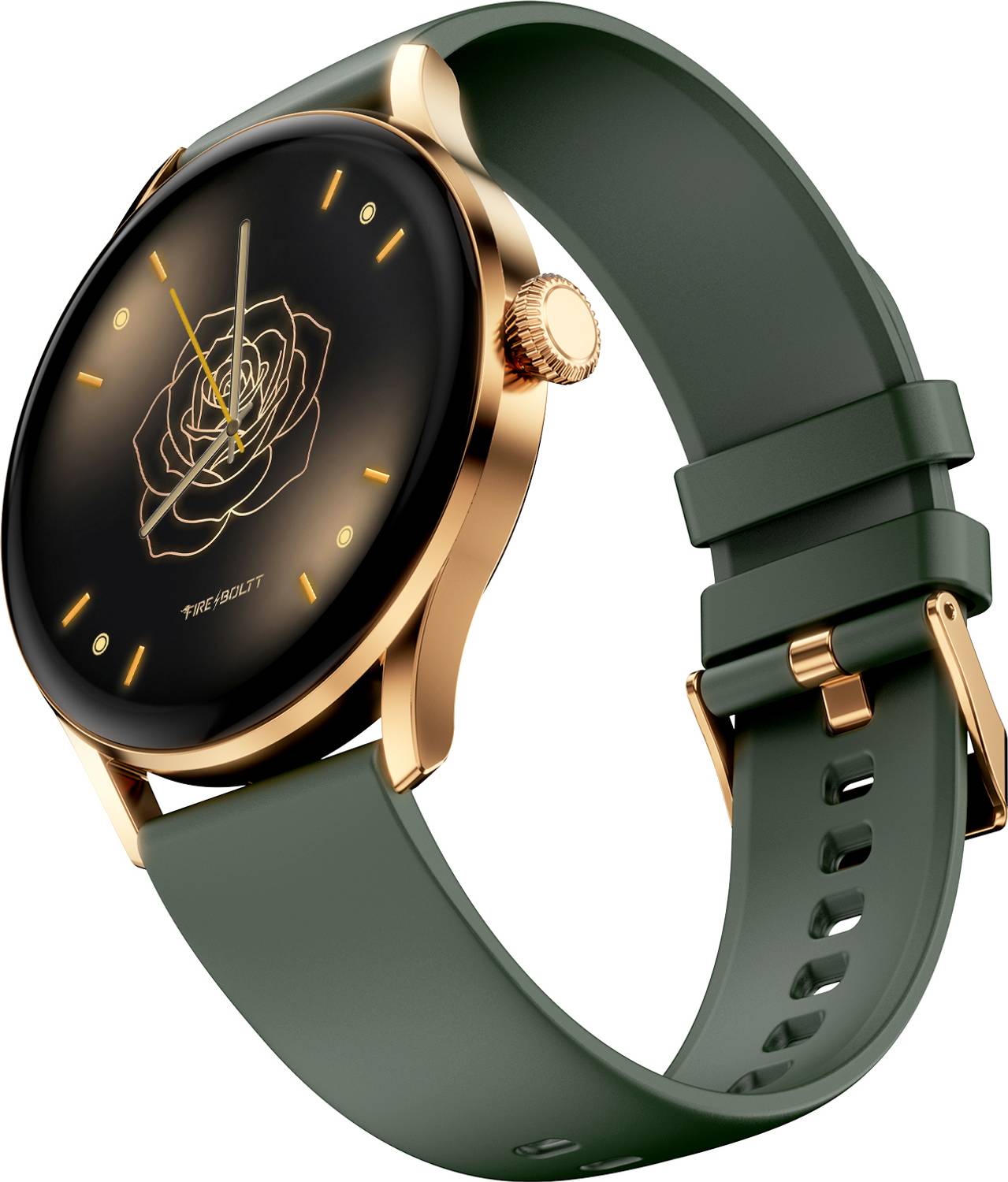 Fire-Boltt Glitz 1.19 AMOLED Display, Rotating Crown, 1000 Nits, BT Call, Metal Body Women Smartwatch