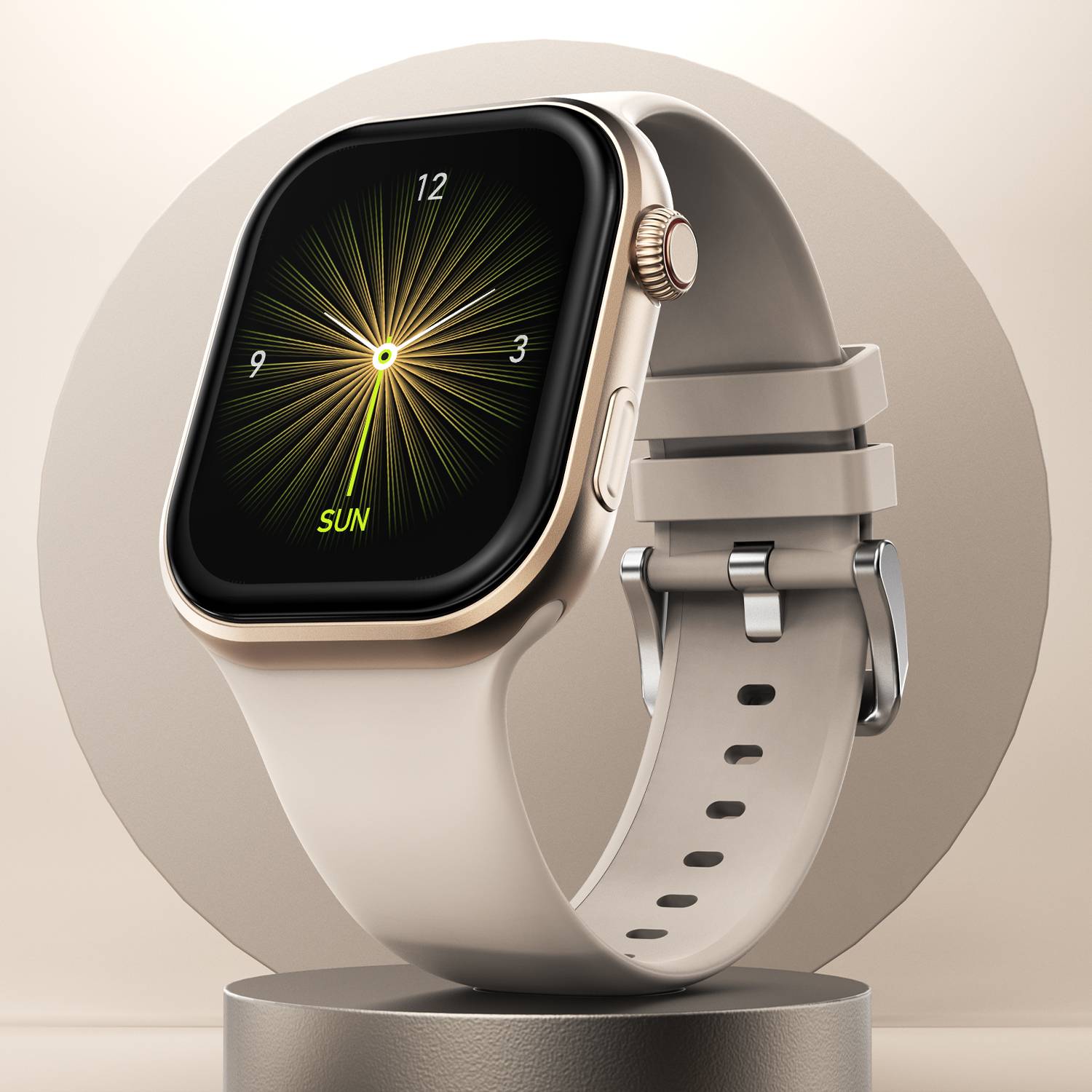 Fire-Boltt Brillia 51.3mm Blue Smartwatch - Image 1