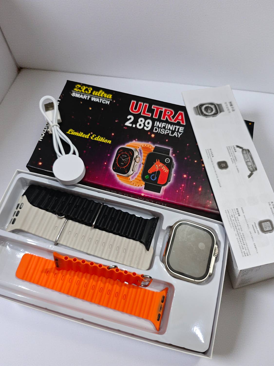 VINAYAK TRADERS New 2026 3in1 Ultra Smart watch Smartwatch ZX3