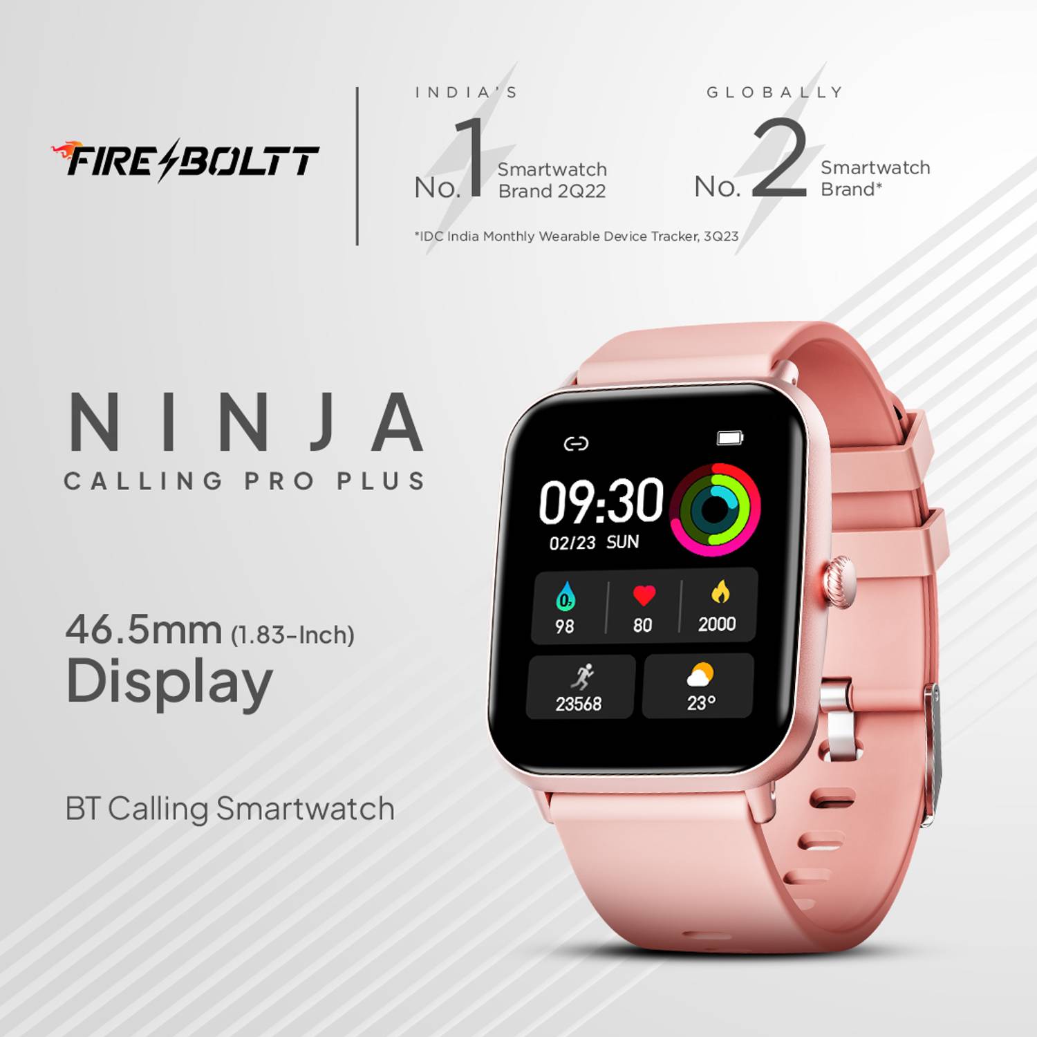 Fire-Boltt Ninja Calling Pro Plus 46.5mm Bluetooth Smartwatch - Image 2