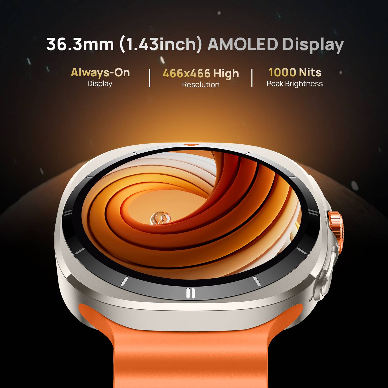 Fire-Boltt Axiom 2026 1.43" AMOLED Smartwatch - Image 4