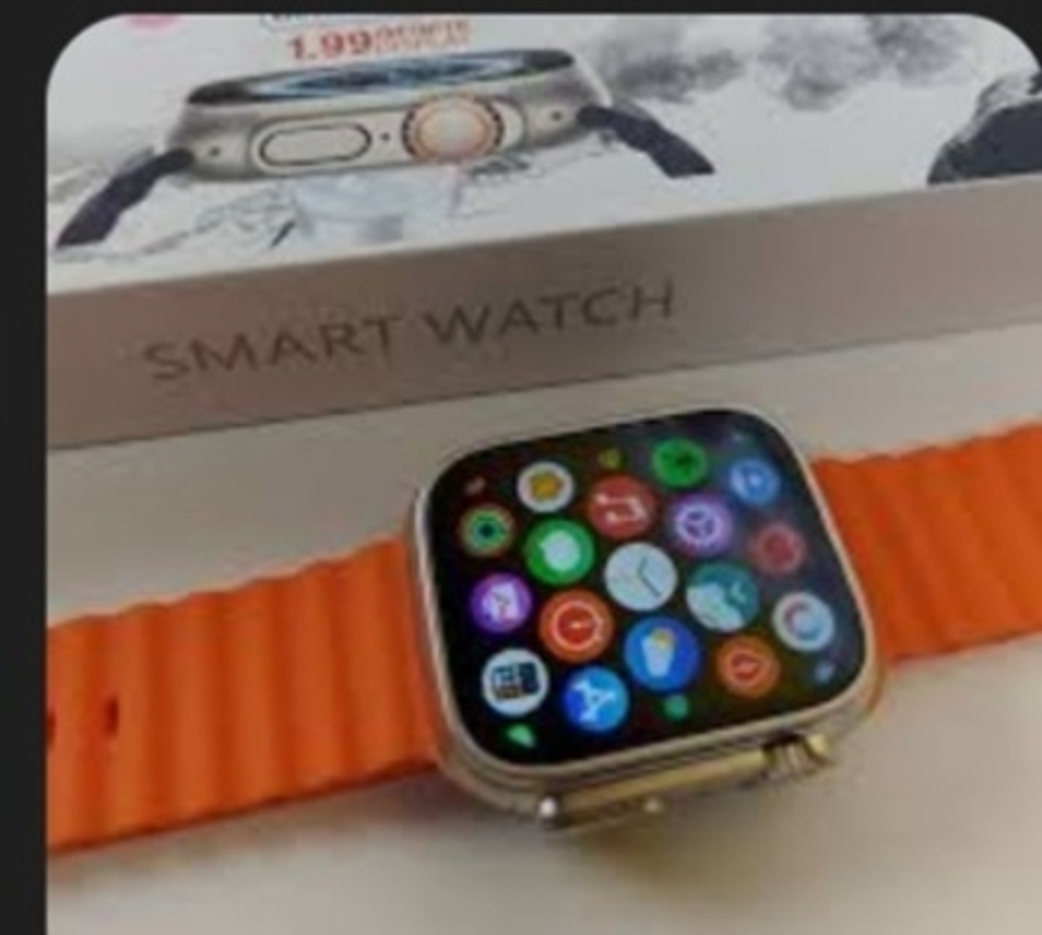 Image of Onikuma T800 BT watch 2in Big Screen Sunlight Proof Display Music Play Insta WA Notifier Smartwatch