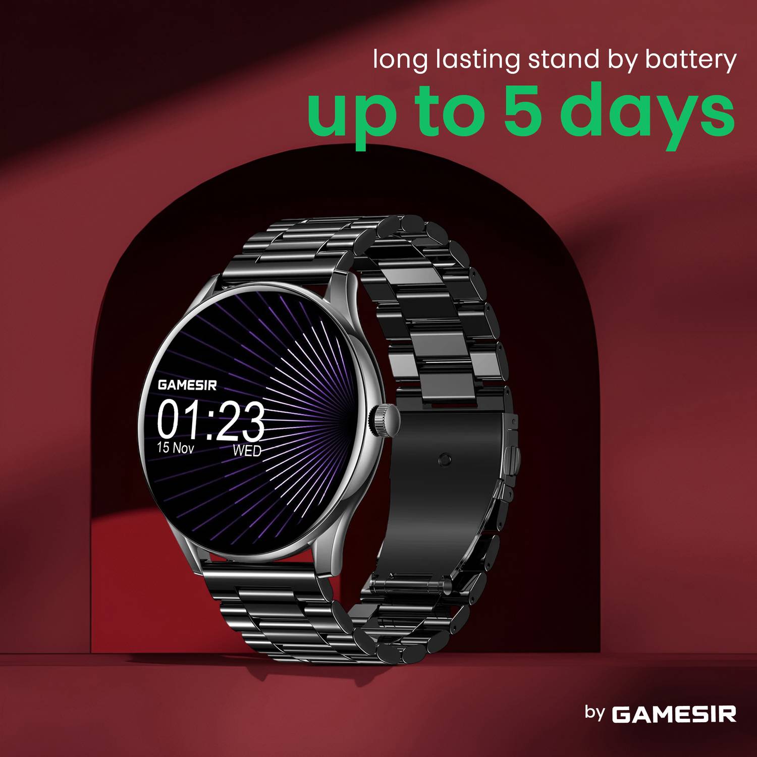 GameSir Round Bluetooth Calling Smartwatch - Image 3