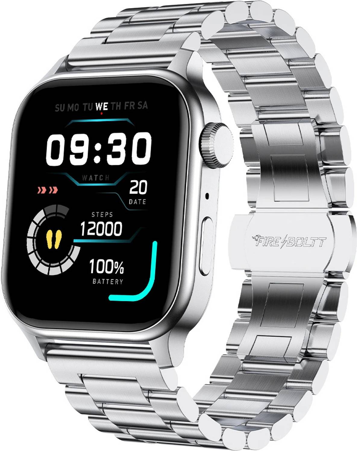 Fire-Boltt Rise Luxe Stainless Steel Luxury, 47mm (1.85) Display,