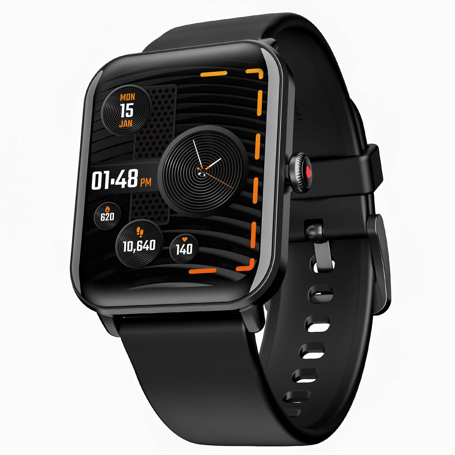 boAt Wave Fury Black Smartwatch - Image 2