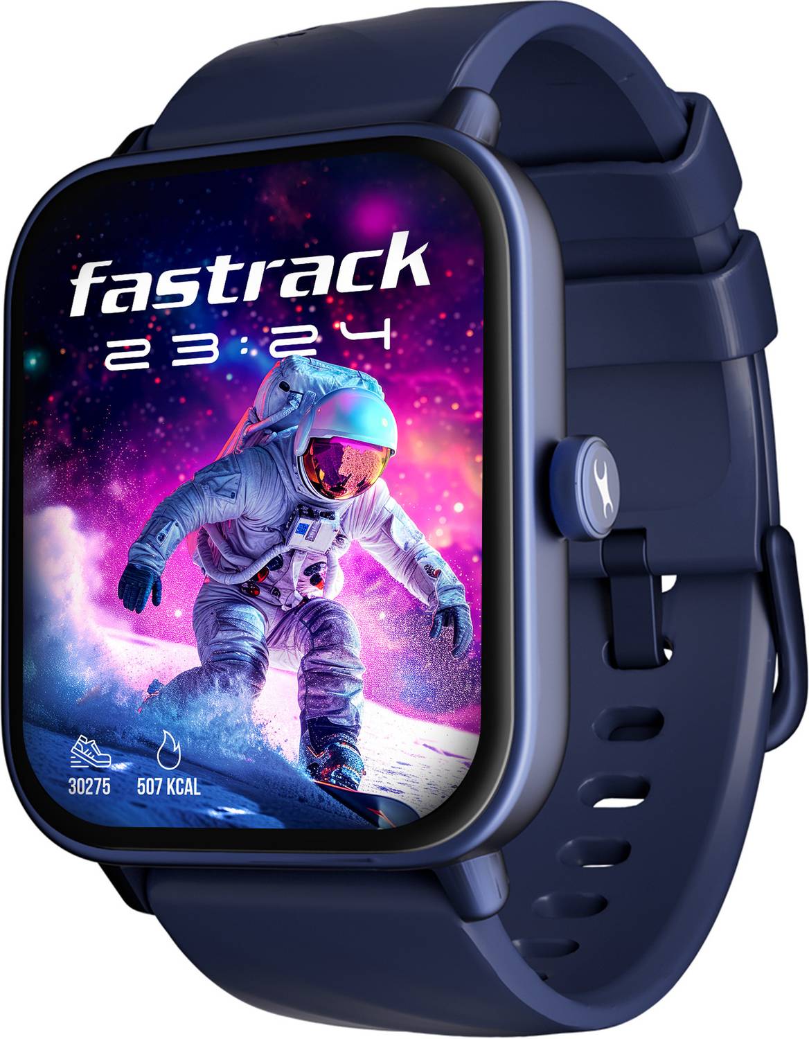 Fastrack X-1.83'|Blazing Fast UI|Single Sync BT Calling|Calculator|In-built games Smartwatch