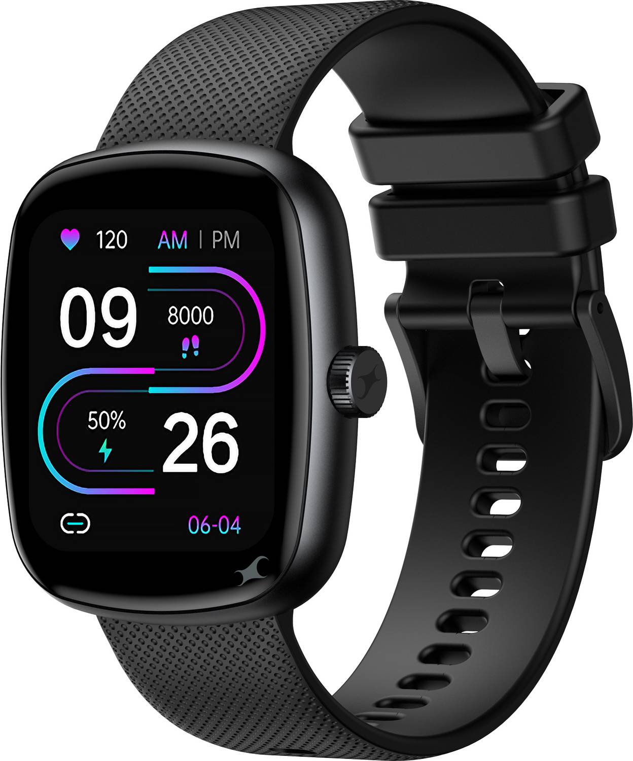 Fastrack Jupiter S3 Smartwatch (Black Strap, Free Size)