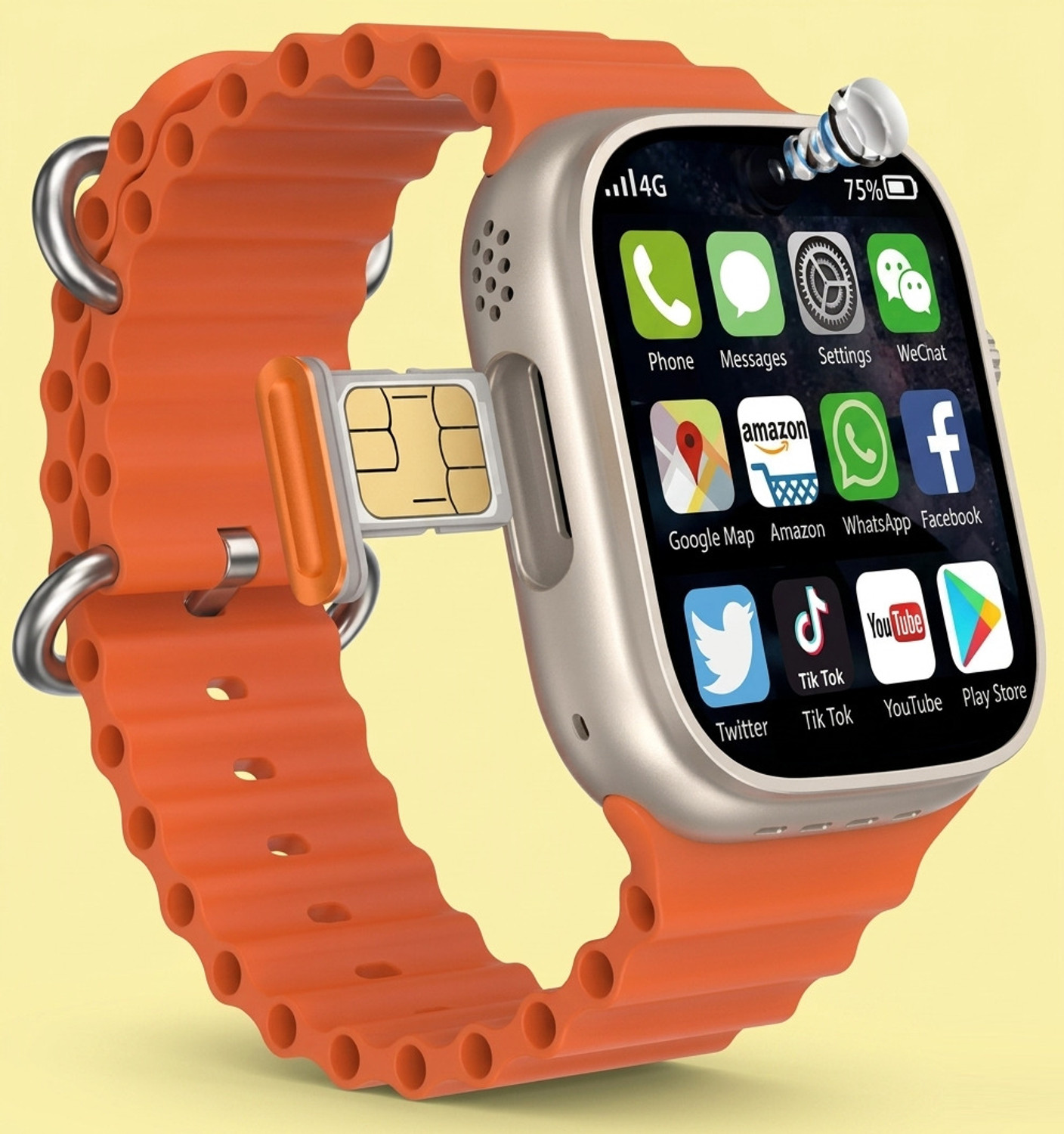 Image of SEHUB 4G /5G S9 GS38 Smartwatch with Calling, WiFi & 64GB ROM for Men Women Smartwatch