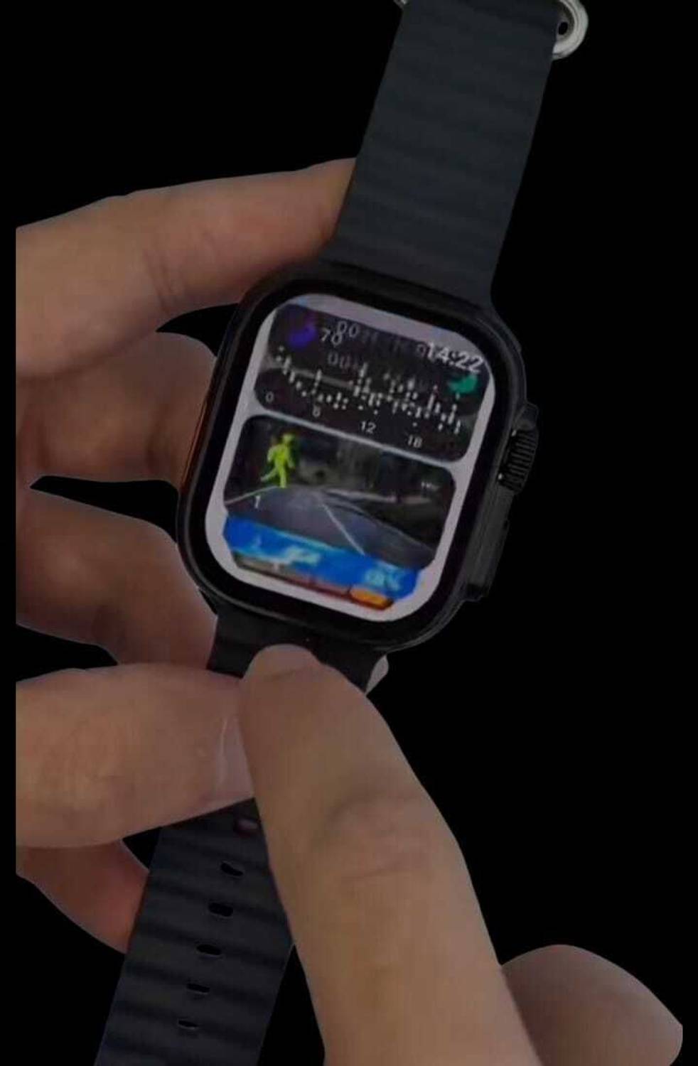 RKLS T800 Ultra Smartwatch Black - Image 2