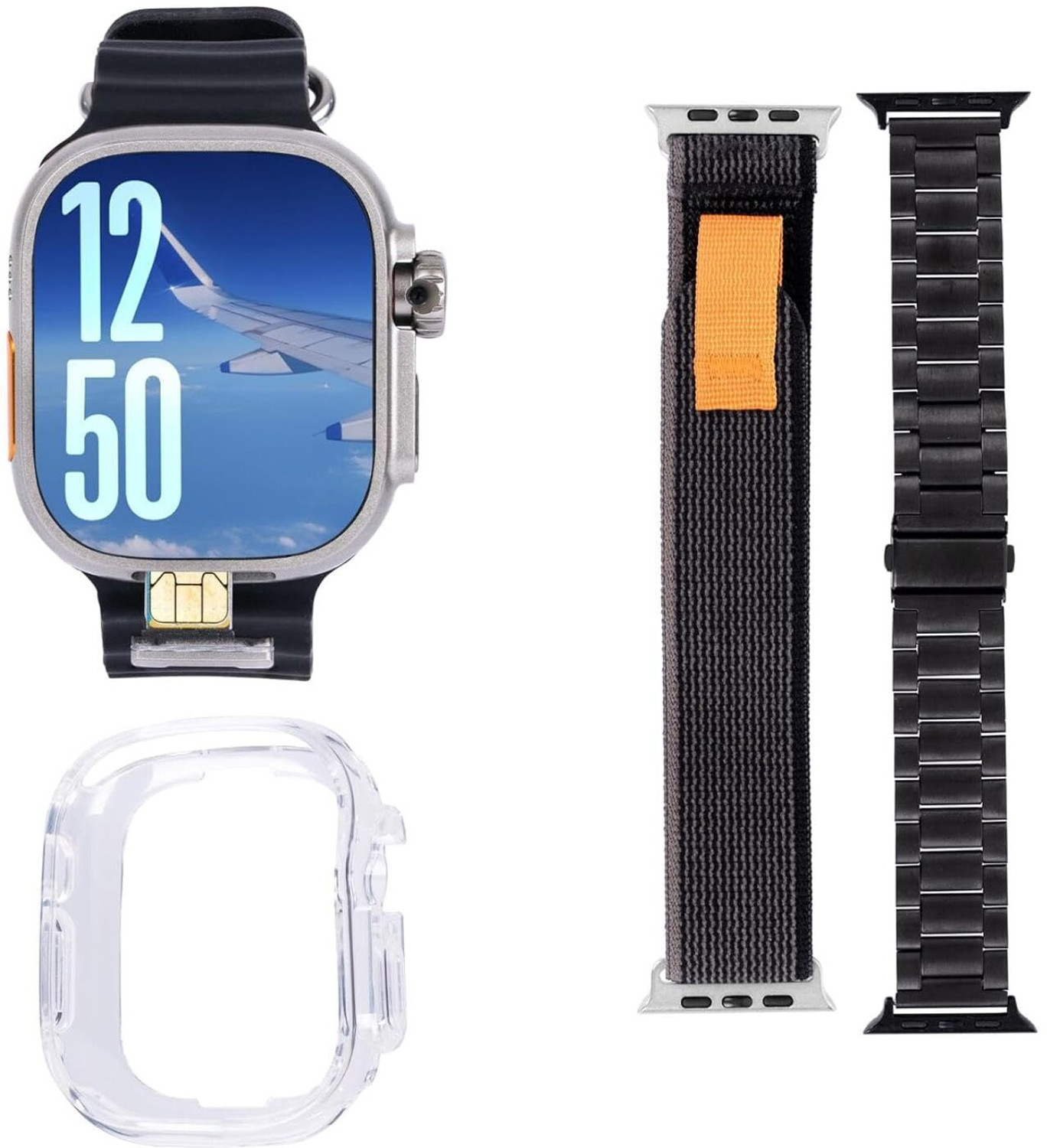 Image of SEHUB HW Ultra call 3 Call Smart Watch with SIM Card, HD Dual Camera,| With Calls Smartwatch