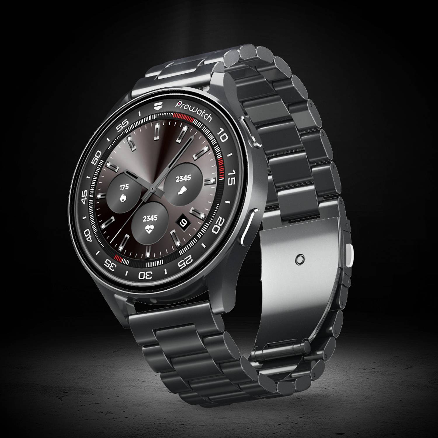 Prowatch X, 1.43" AMOLED, Body Energy, HRV, VO2 Max, Gorilla Glass 3, In-built GPS & ABC Smartwatch