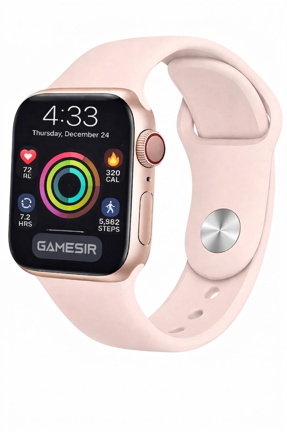 GameSir I8 Pink-A1 Full Screen Touch Watch Specially Made for Girl & Women Smartwatch