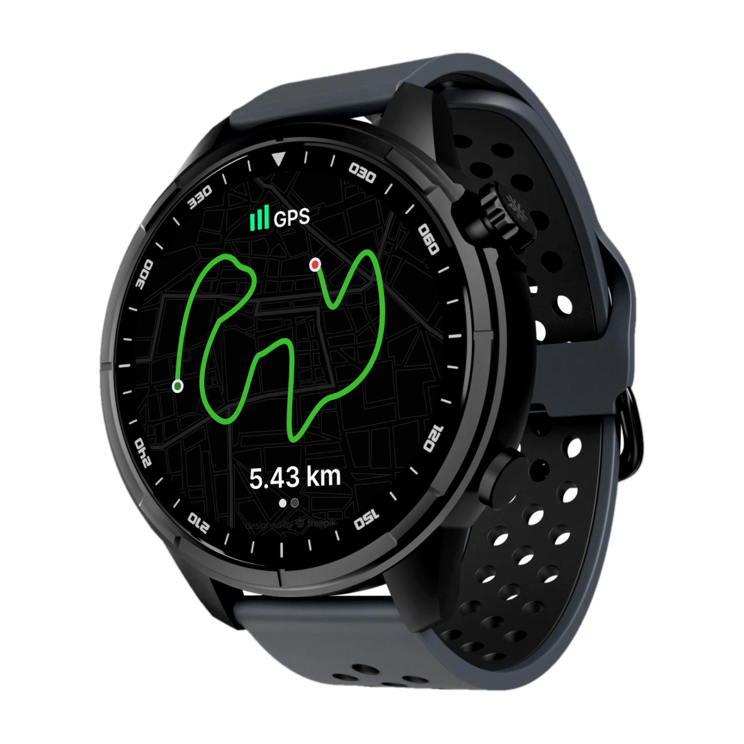 Cult Velocity with Built-in Turbo Track GPS,1.4'' AMOLED Display, Compass, BT Calling Smartwatch
