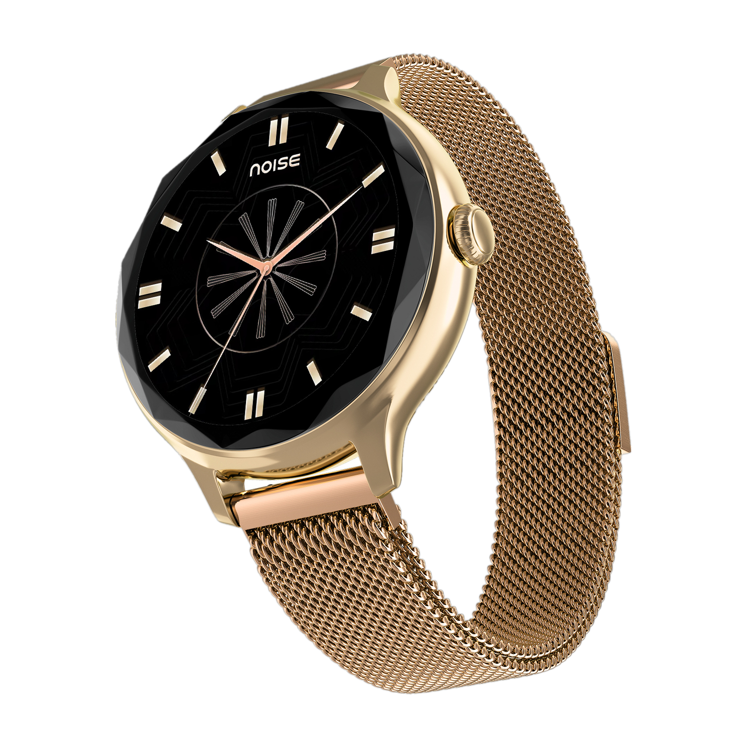 Noise Grace Women's Collection 1.1 AMOLED Display with Diamond Cut Metal Dial Smartwatch