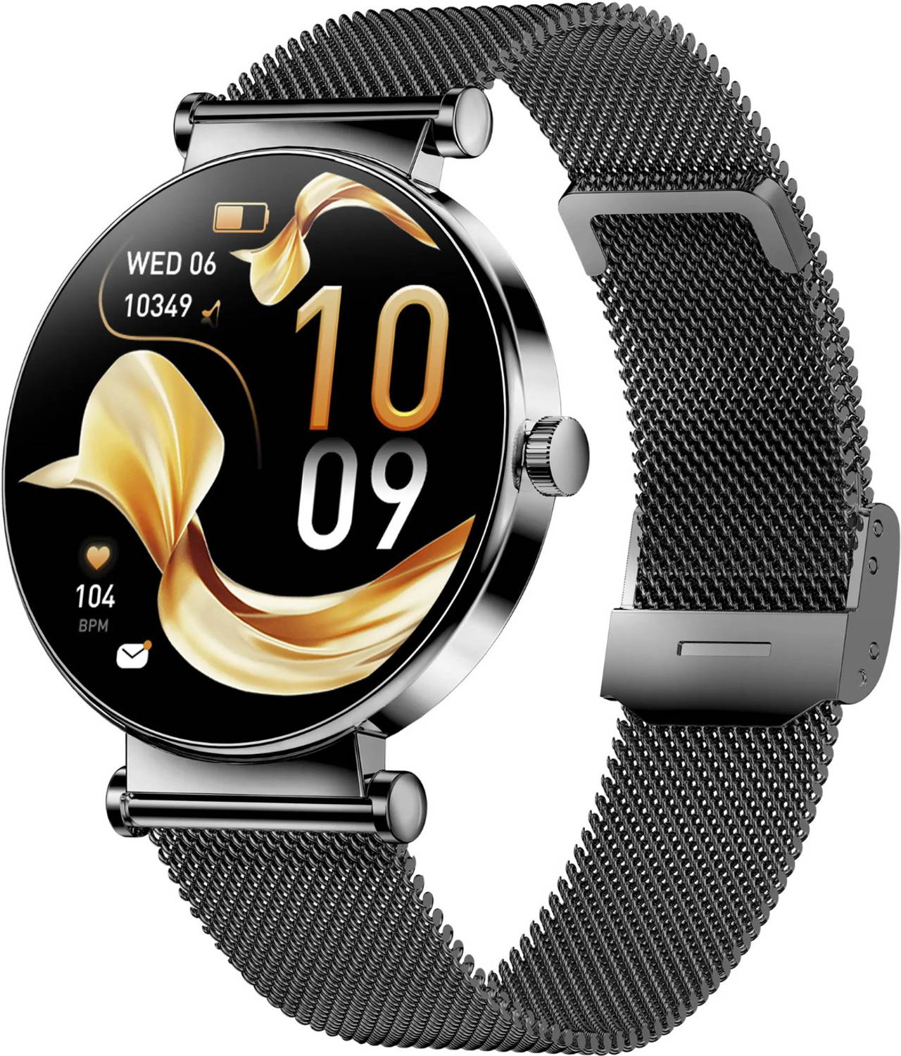 Monkeyman ApeWatch Bella Smartwatch (Black Strap, Free Size)