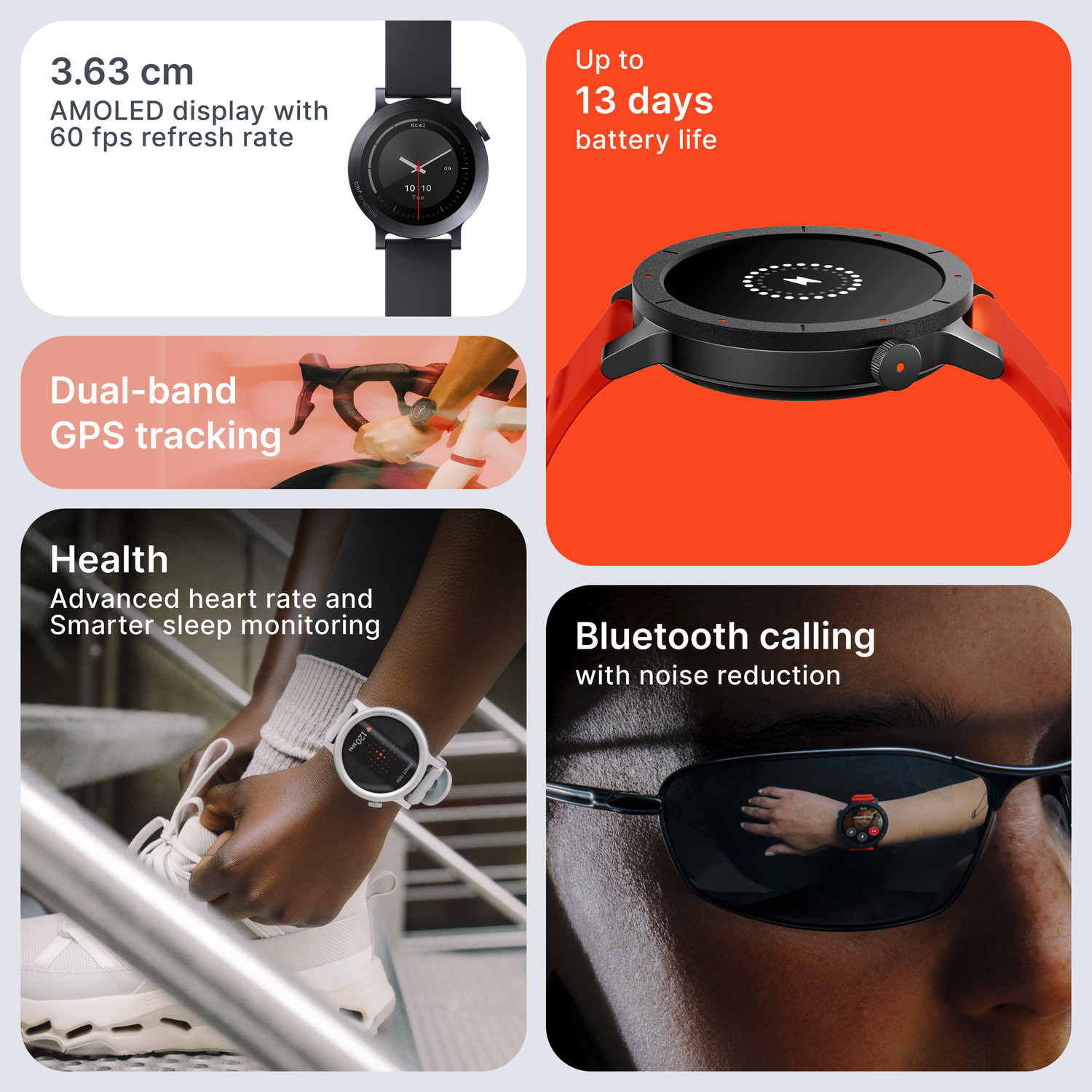 Image of CMF by Nothing Watch 3 Pro|1.43 AMOLED|13 Day Battery|Dual-band GPS|Advance Heart+Sleep Monitor Smartwatch