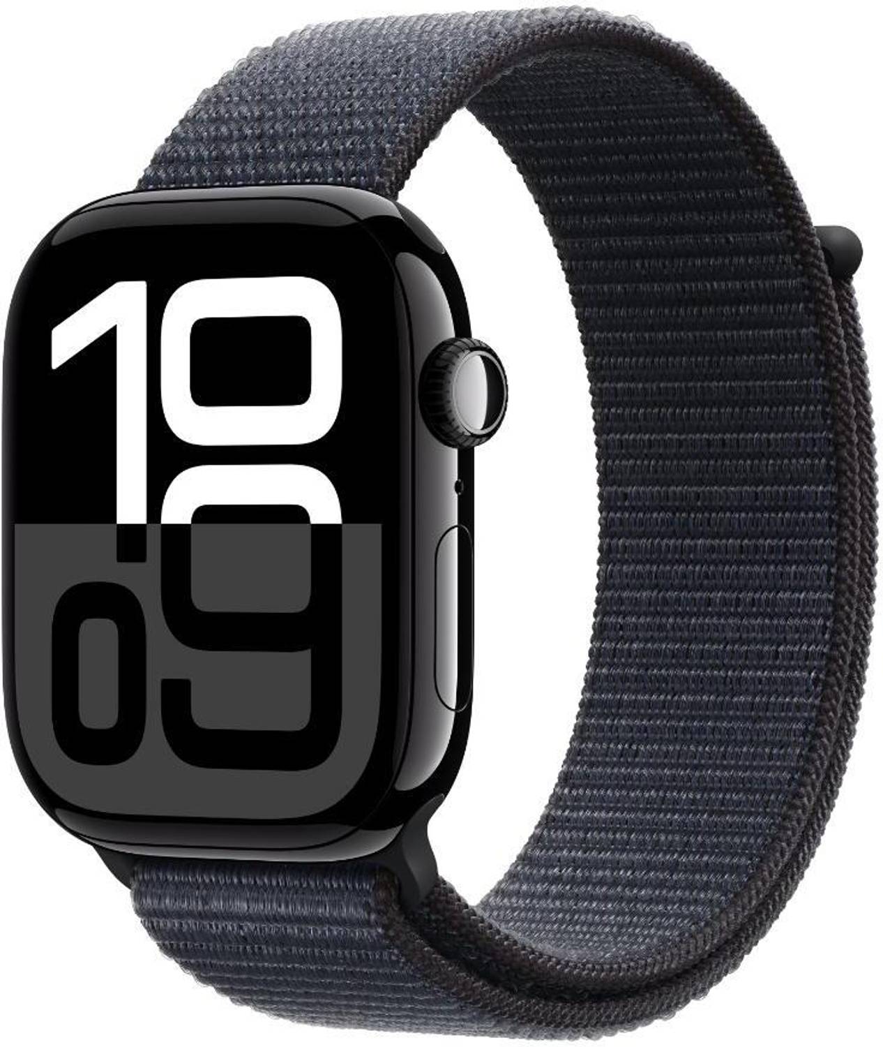 Apple Watch Series 10 GPS + Cellular 46mm Jet Black Aluminium wit