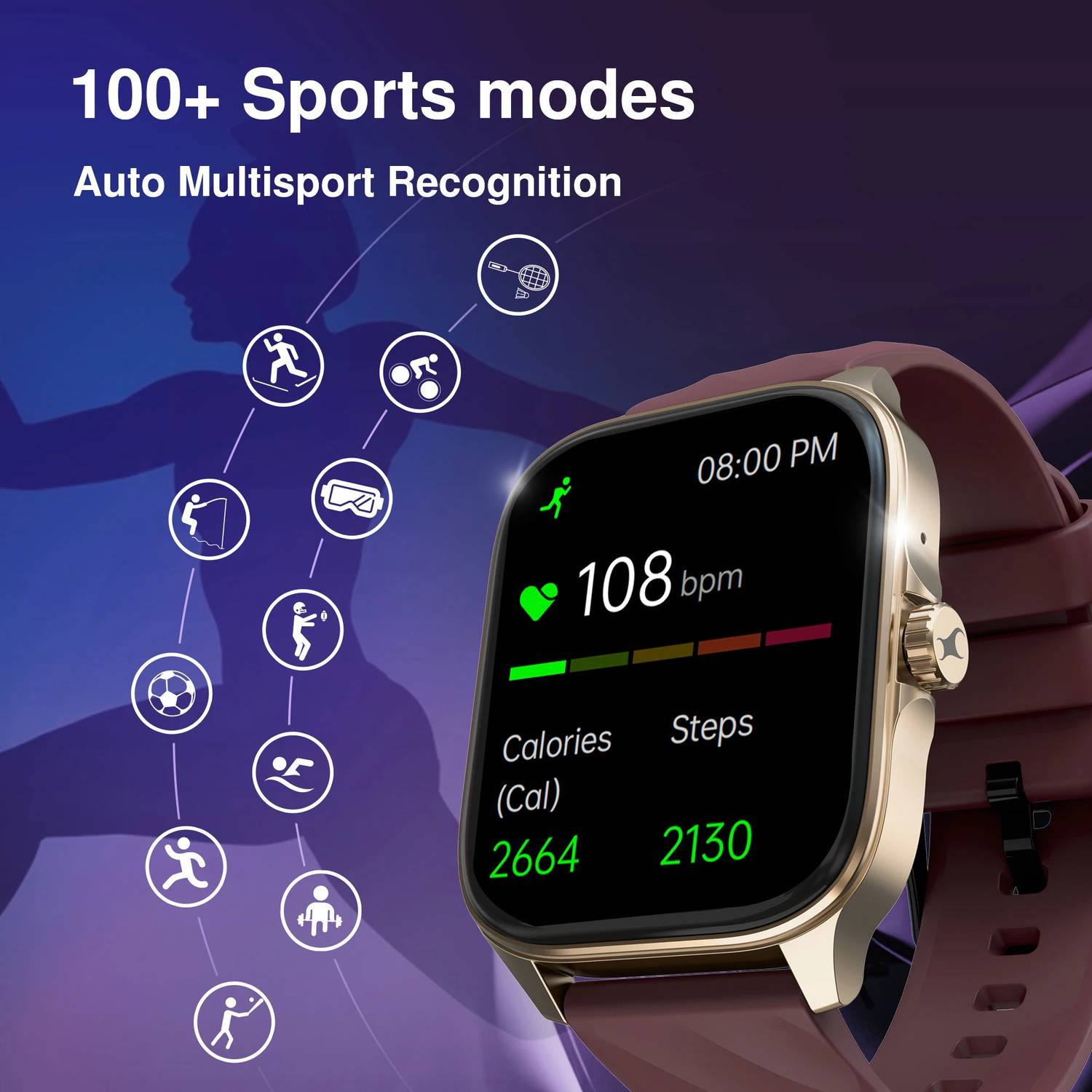Fastrack Revoltt Pro 1.97'' Super AMOLED Display Smartwatch - Image 4