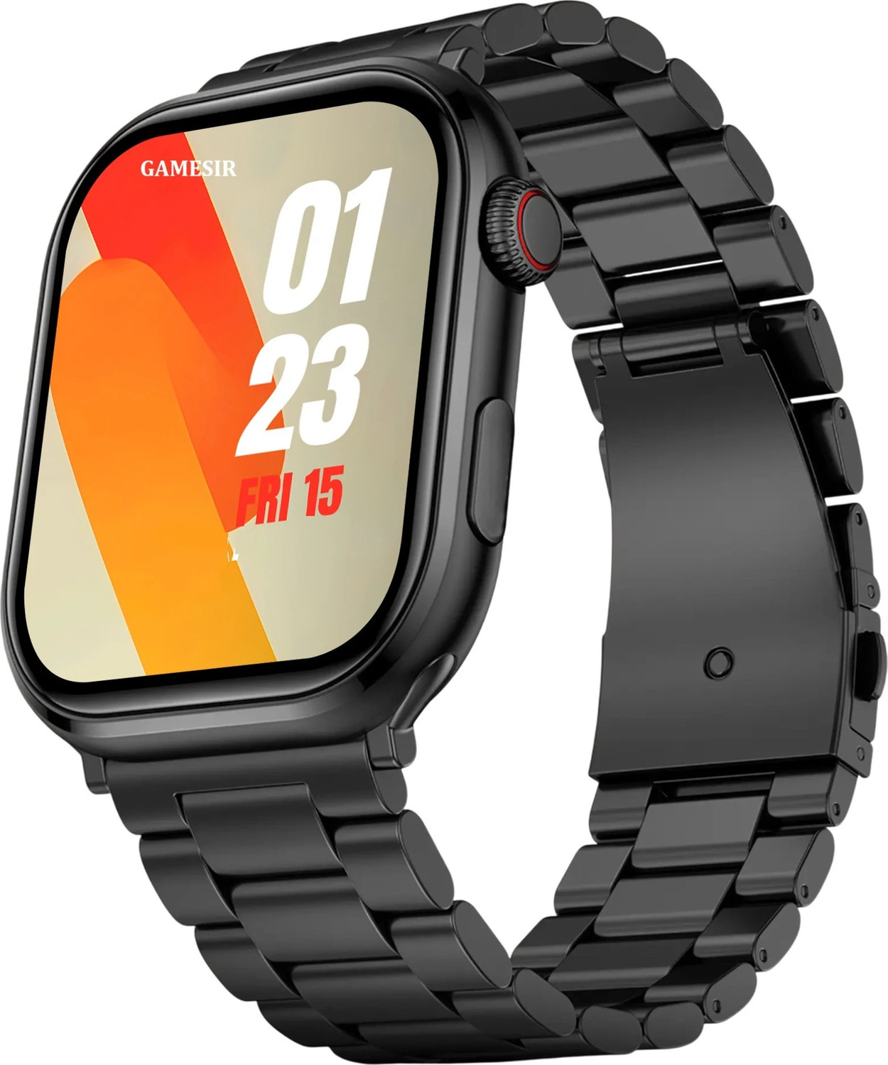 Image of GameSir T500 Ultra Metal Black Smartwatch with Bluetooth, Fitness & Heart Rate Tracking Smartwatch